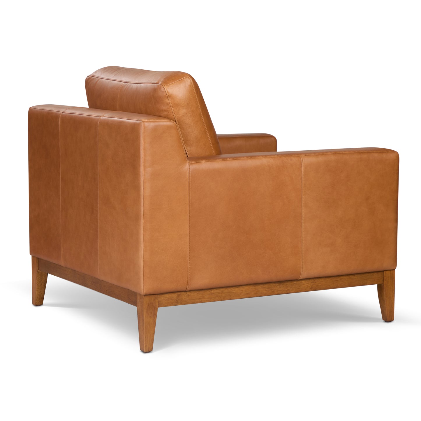 Zyon Leather Lounge Chair | Saddle Tan | Set of 2