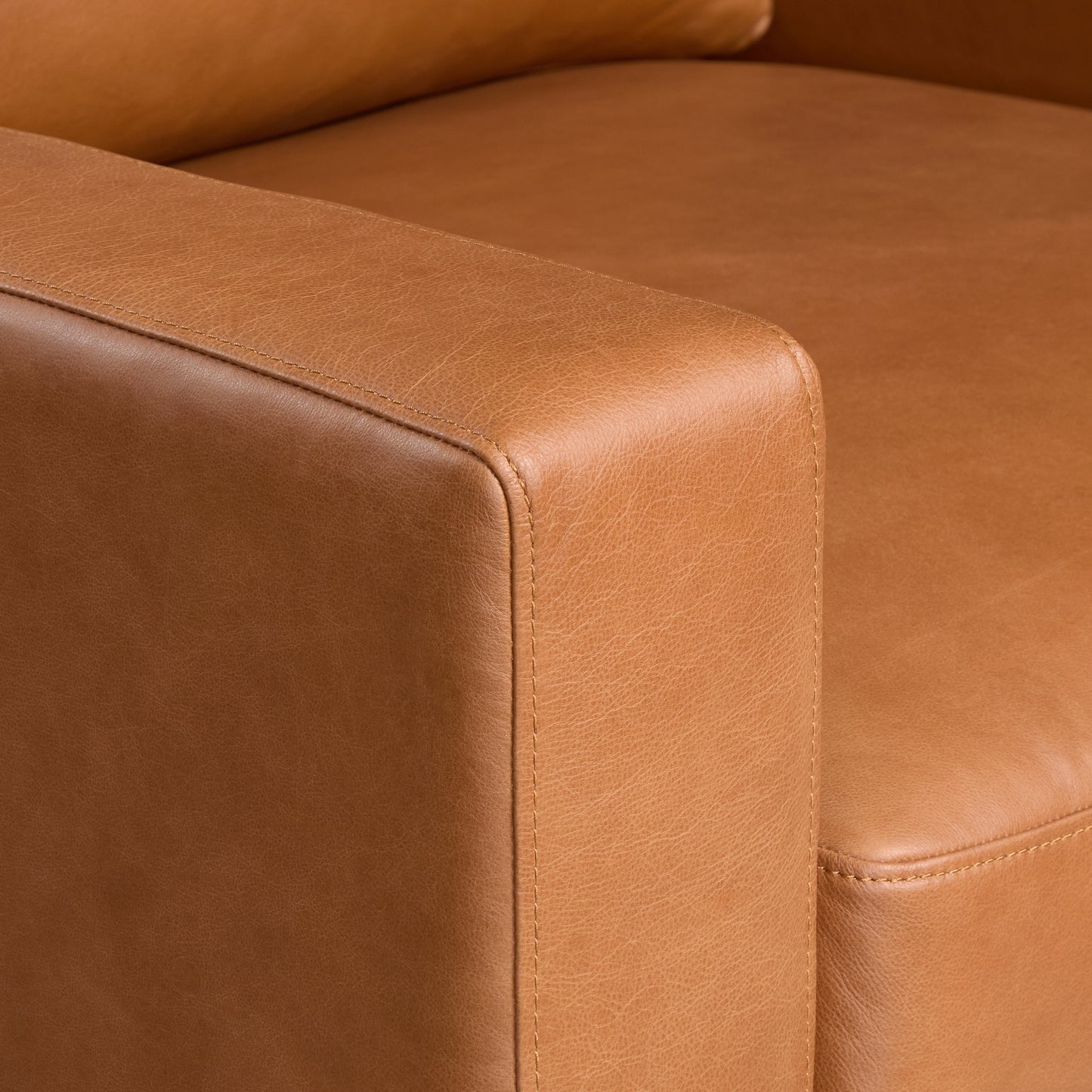 Zyon Leather Lounge Chair | Saddle Tan | Set of 2