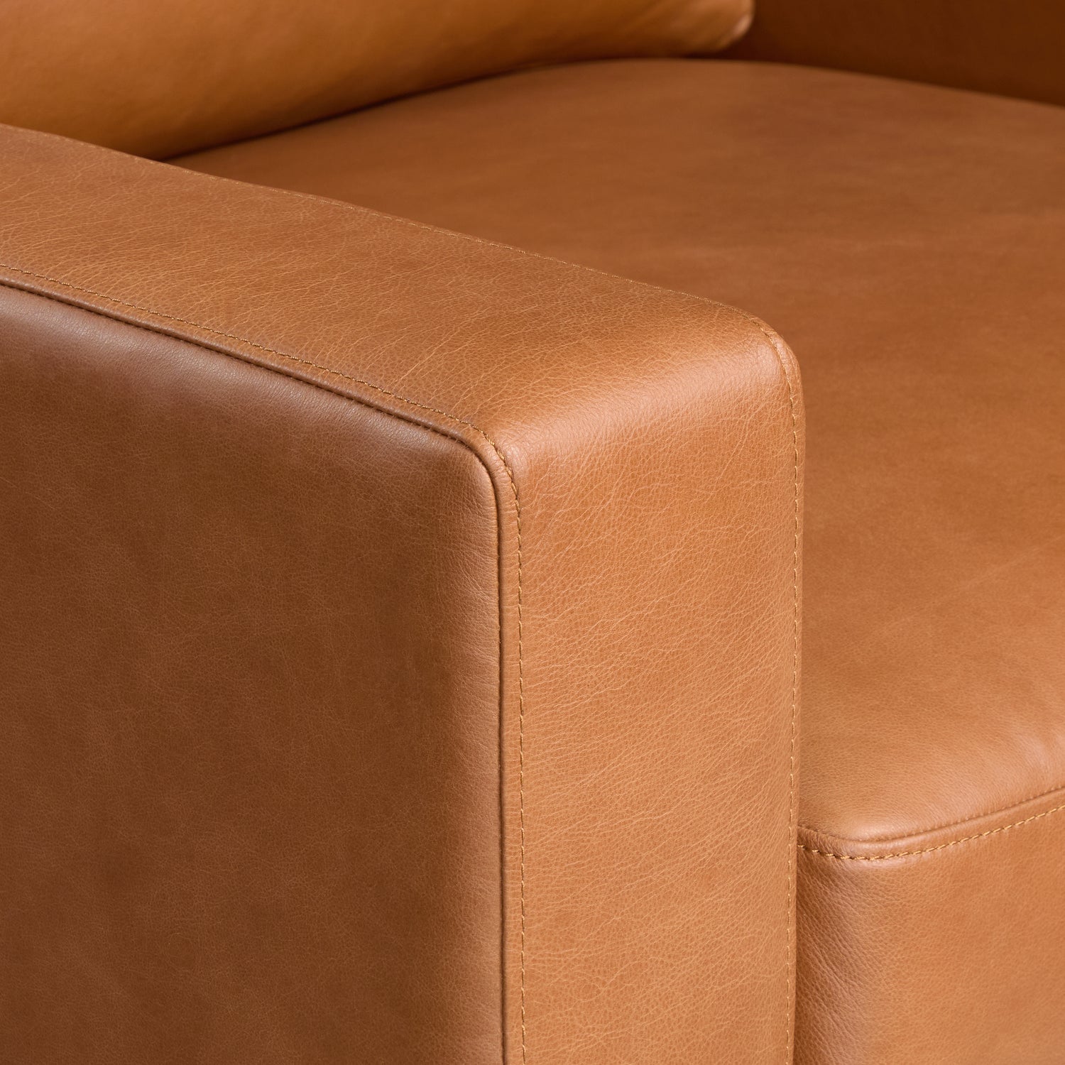 Zyon Leather Lounge Chair | Saddle Tan | Set of 2 