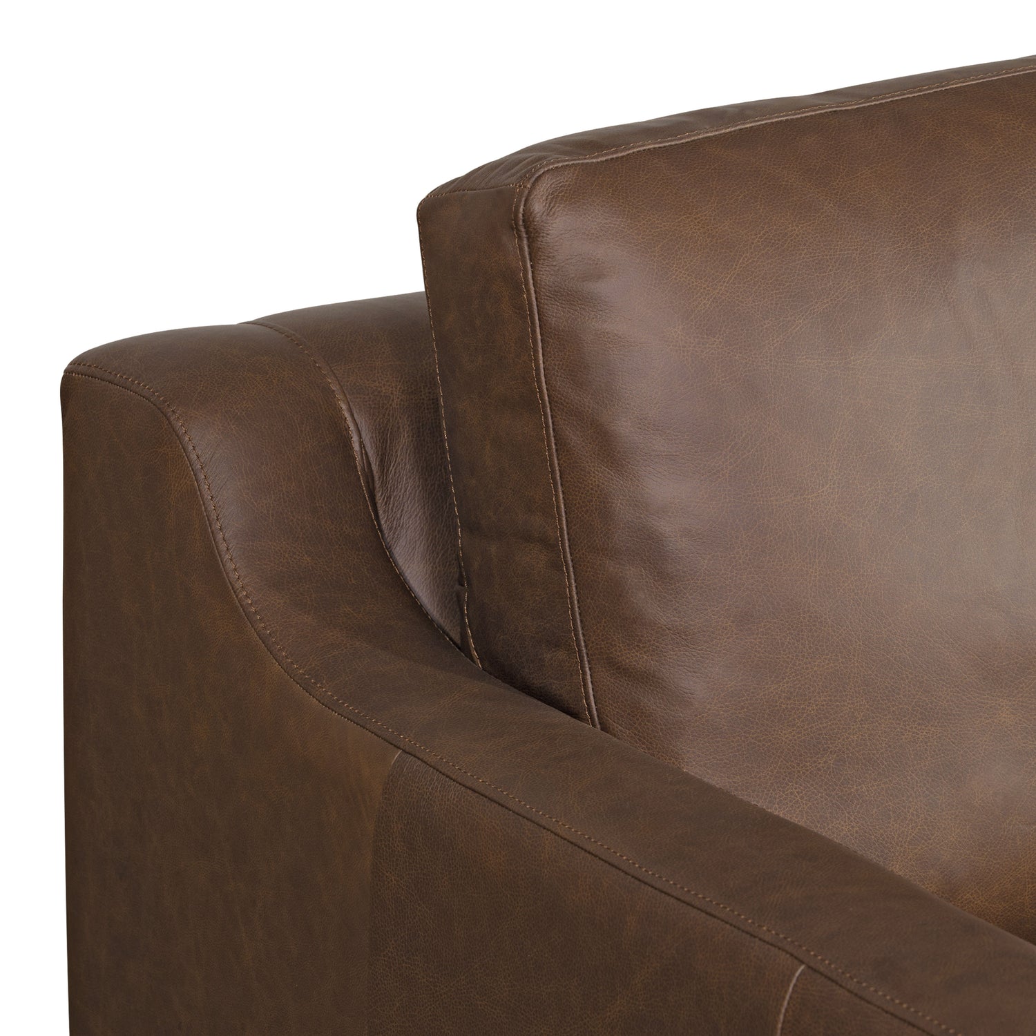 Harper Leather Pull-Out Convertible Sleeper Sofa (82