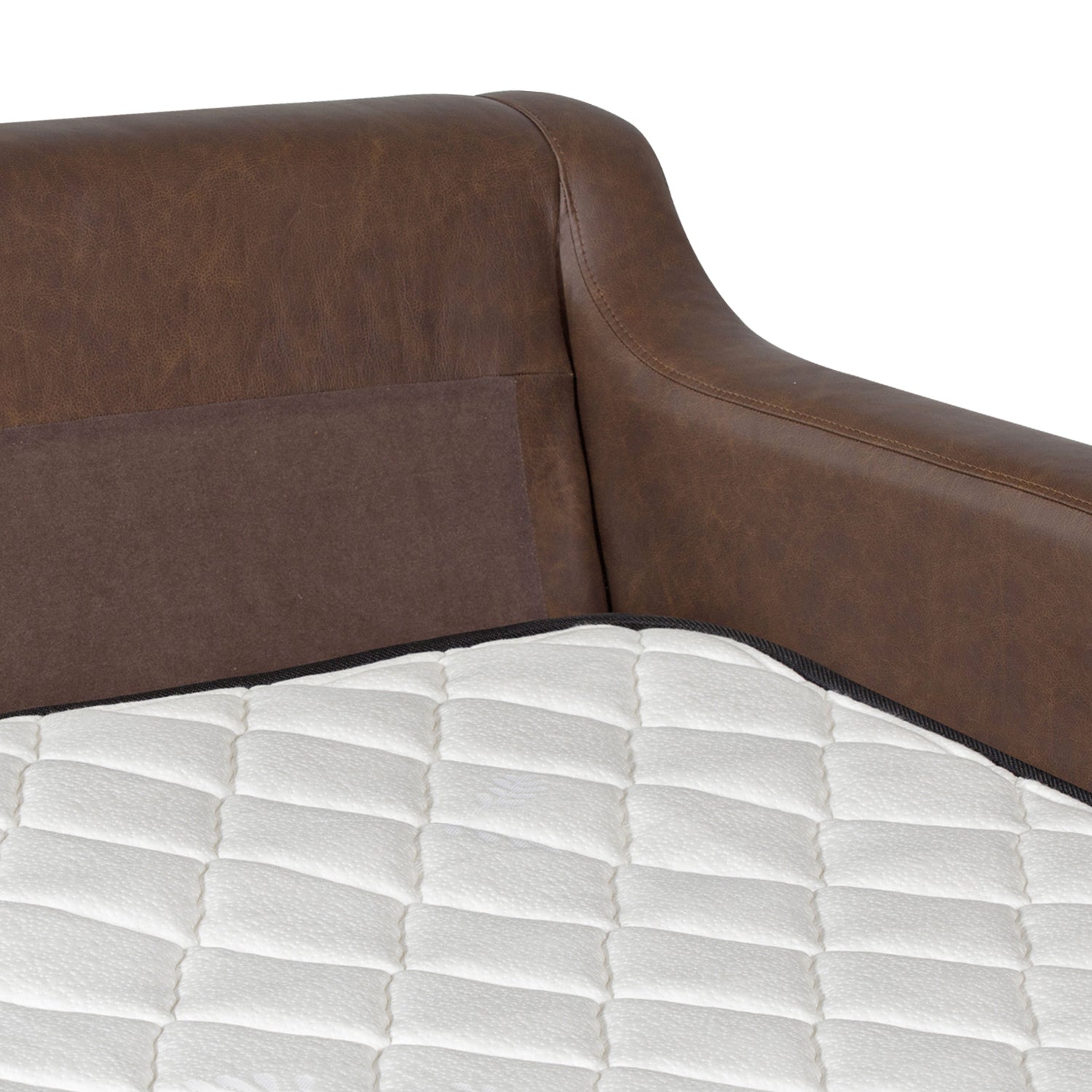 Harper Leather Pull-Out Convertible Sleeper Sofa (82