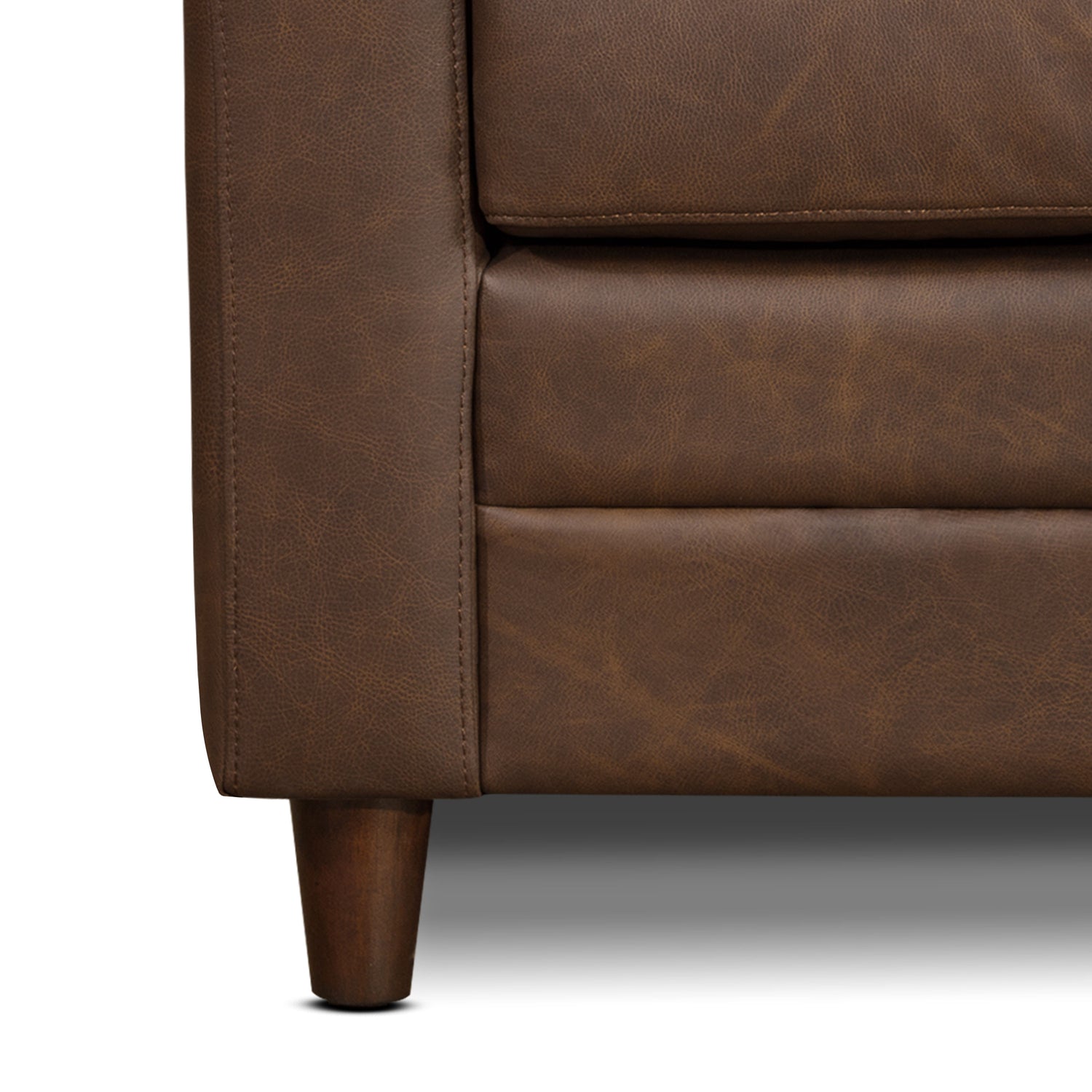 Harper Leather Pull-Out Convertible Sleeper Sofa (82