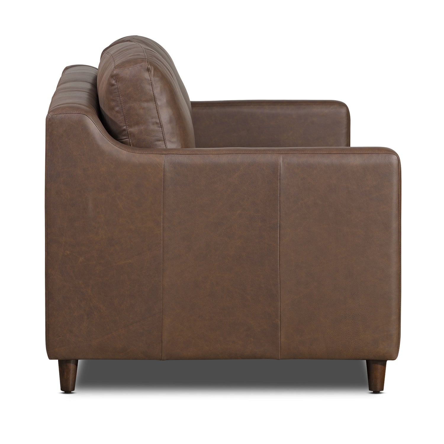 Harper Leather Pull-Out Convertible Sleeper Sofa (82