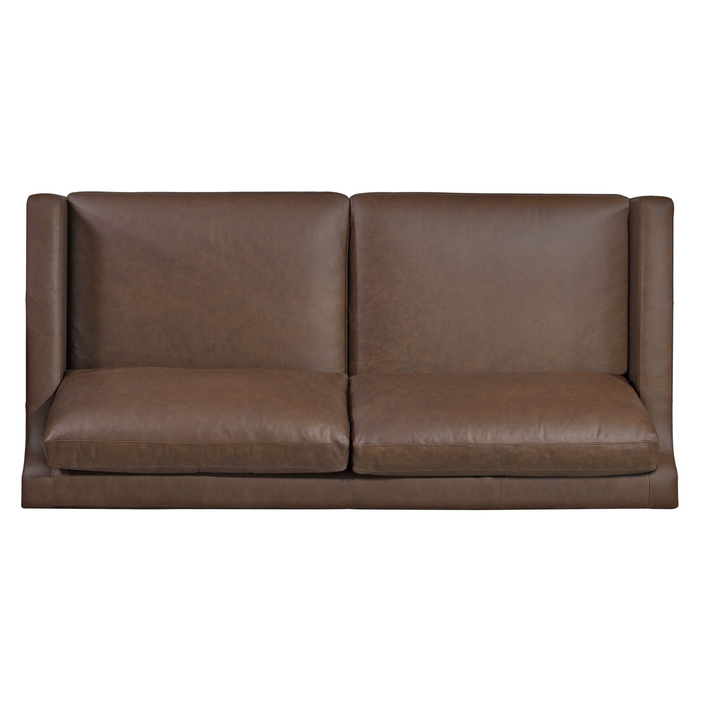 Harper Leather Pull-Out Convertible Sleeper Sofa (82") | Bridle Brown