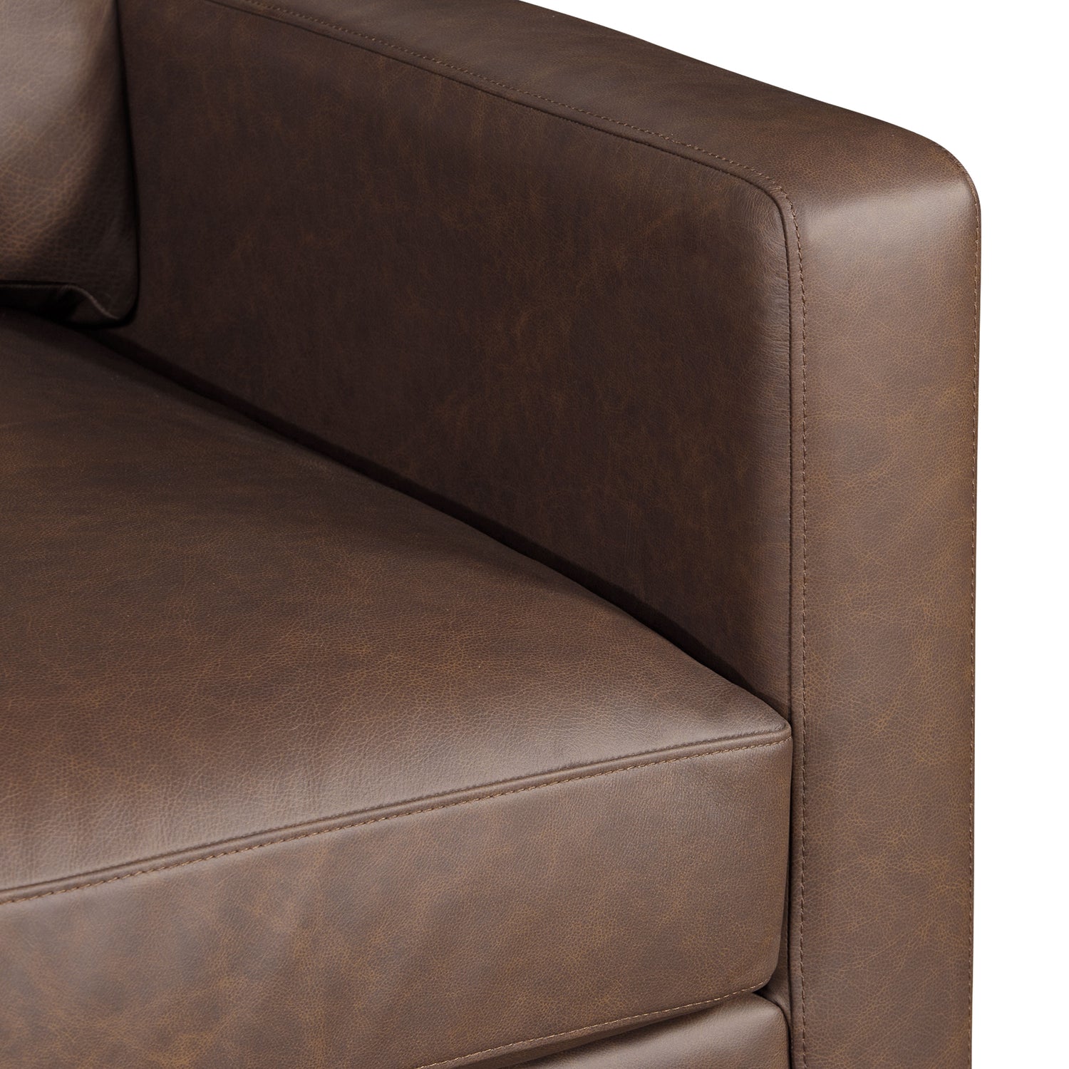 Harper Leather Pull-Out Convertible Sleeper Sofa (82