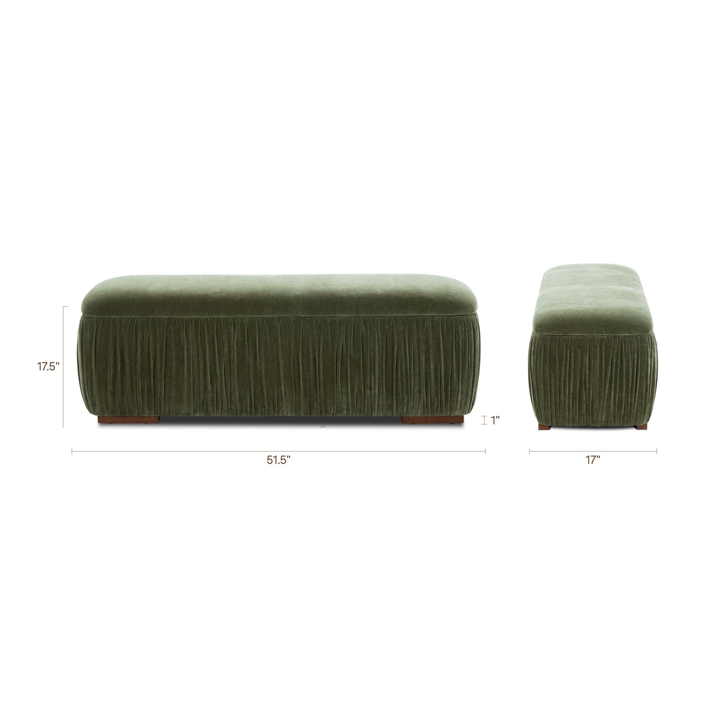 Ceres Bench (51.5") | Sagano Green