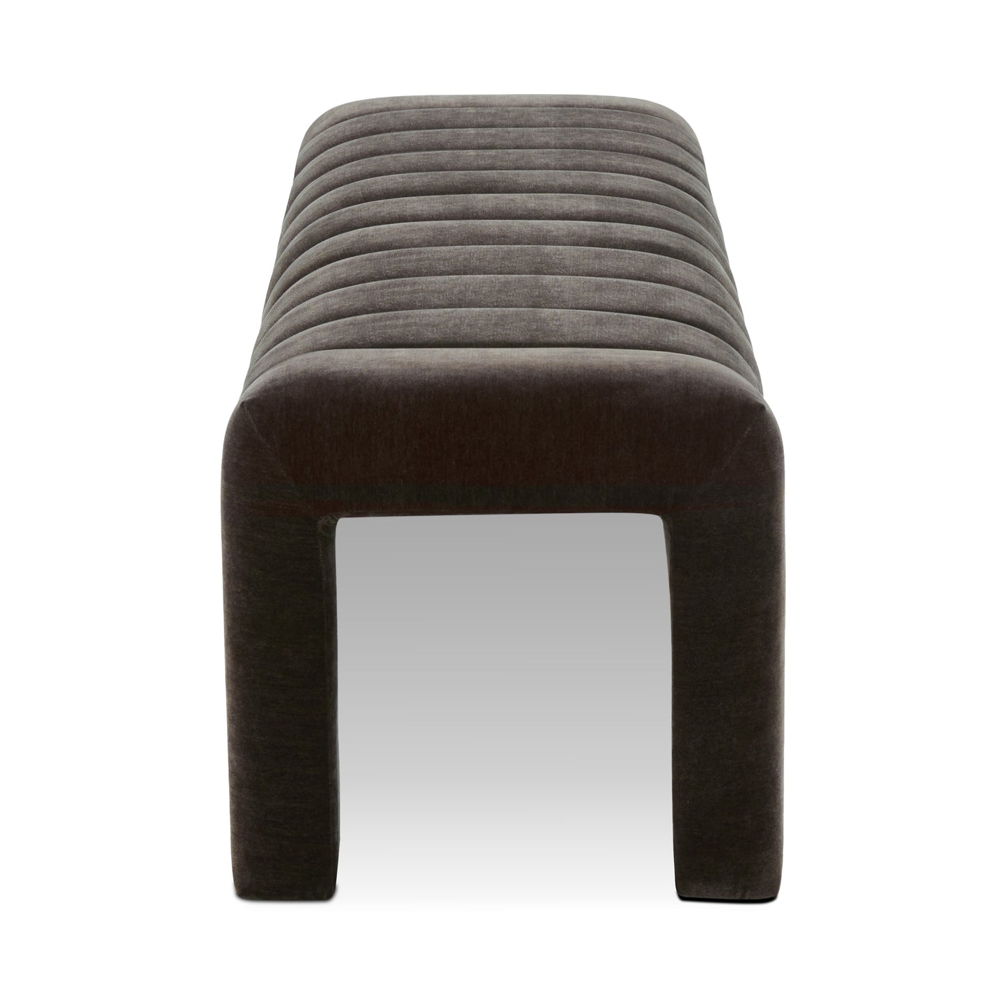 Canale 63" Fabric Bench | Ganache Brown