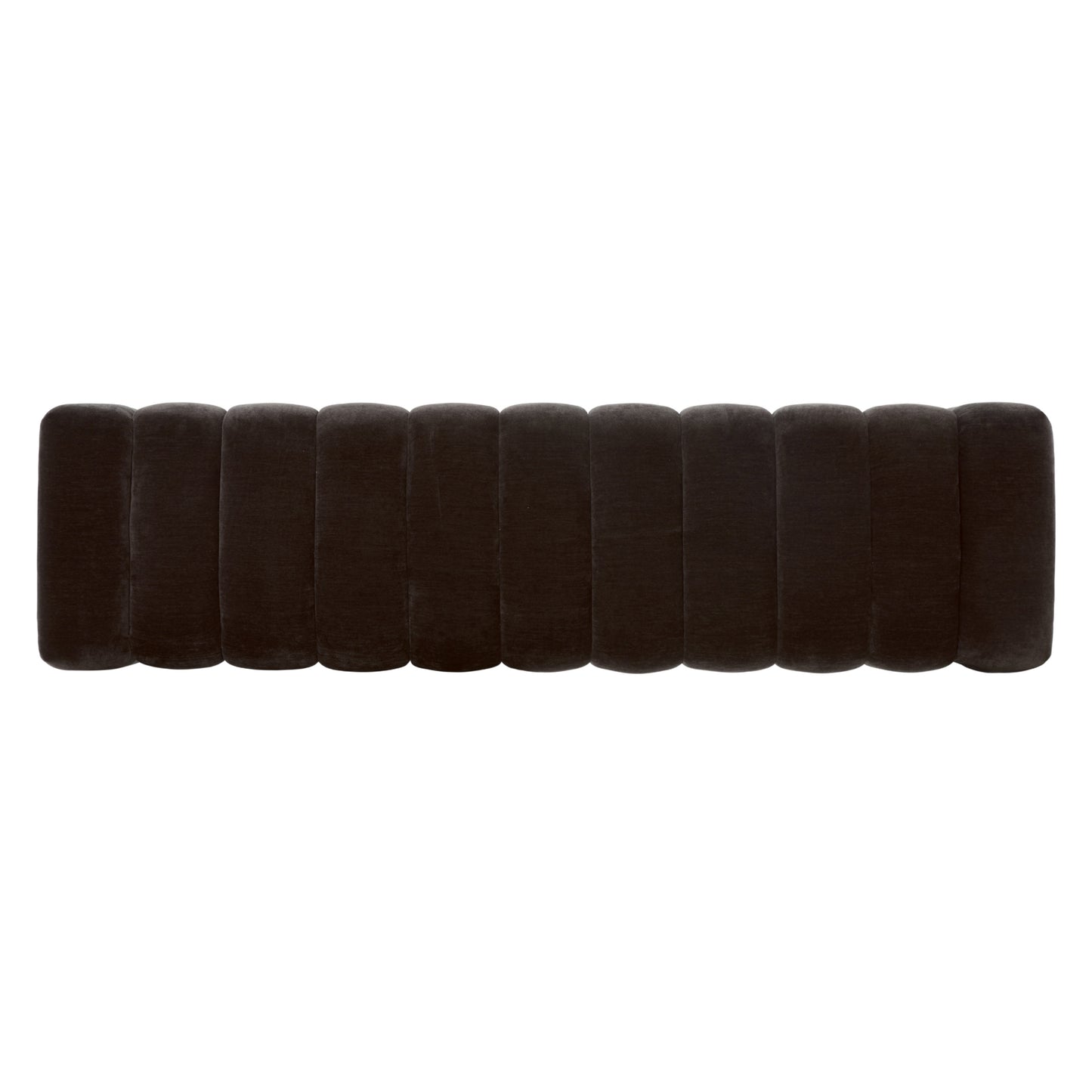 Canale 63" Fabric Bench | Ganache Brown