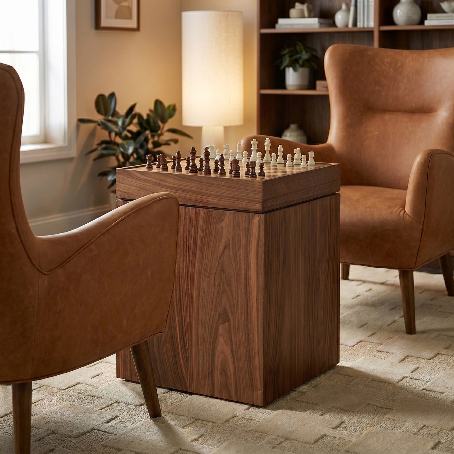 Torre Game Table | Walnut lifestyle_image