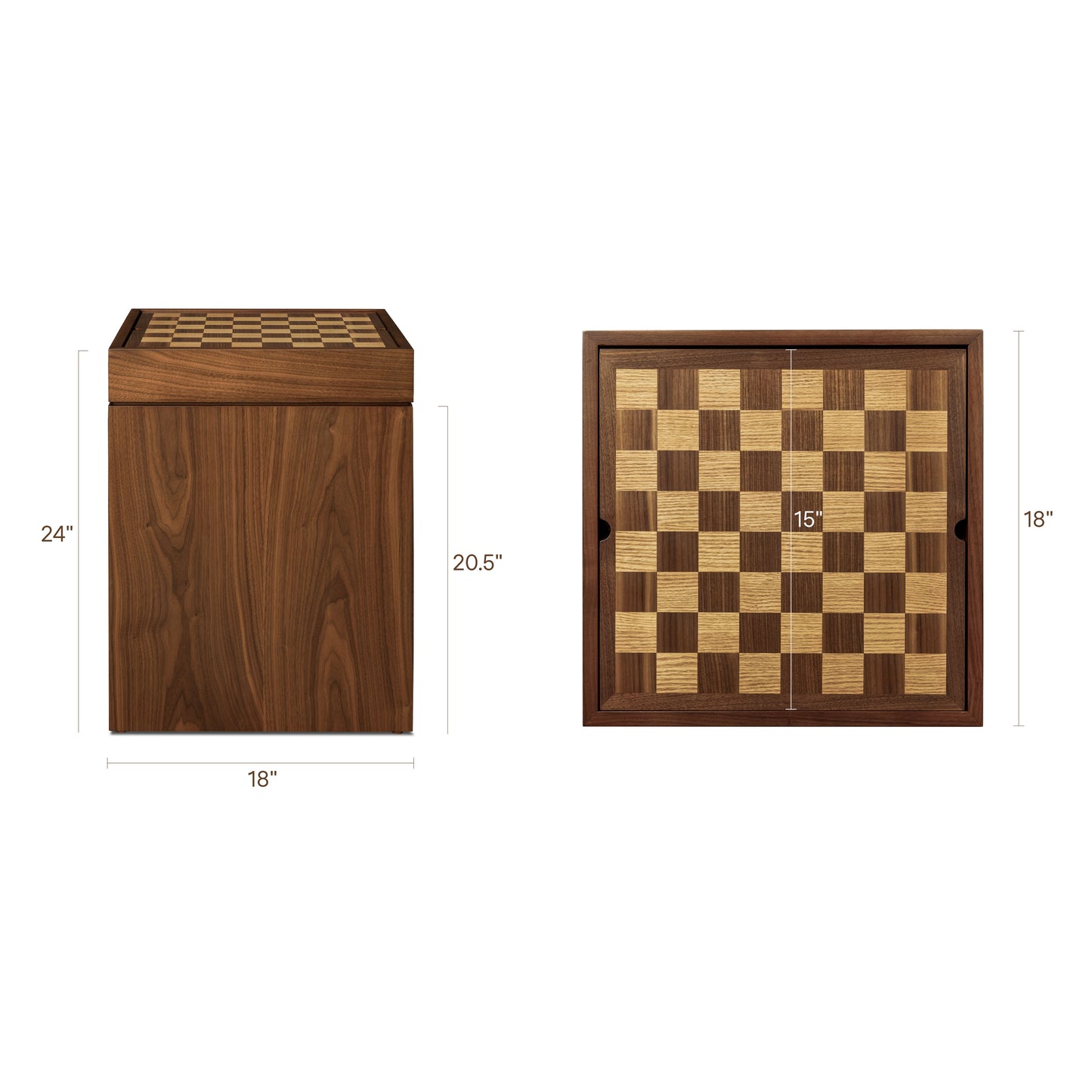Torre Game Table | Walnut