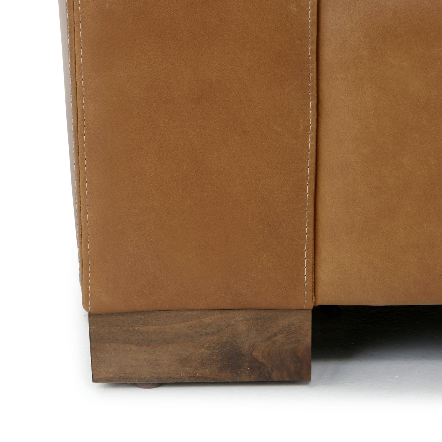 Audrey Leather Sofa | Barrel Brown | 108