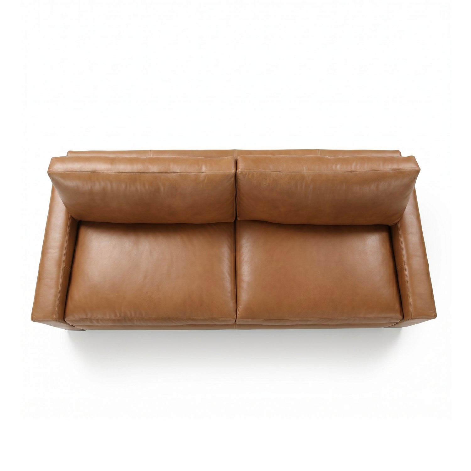 Audrey Leather Sofa | Barrel Brown | 108