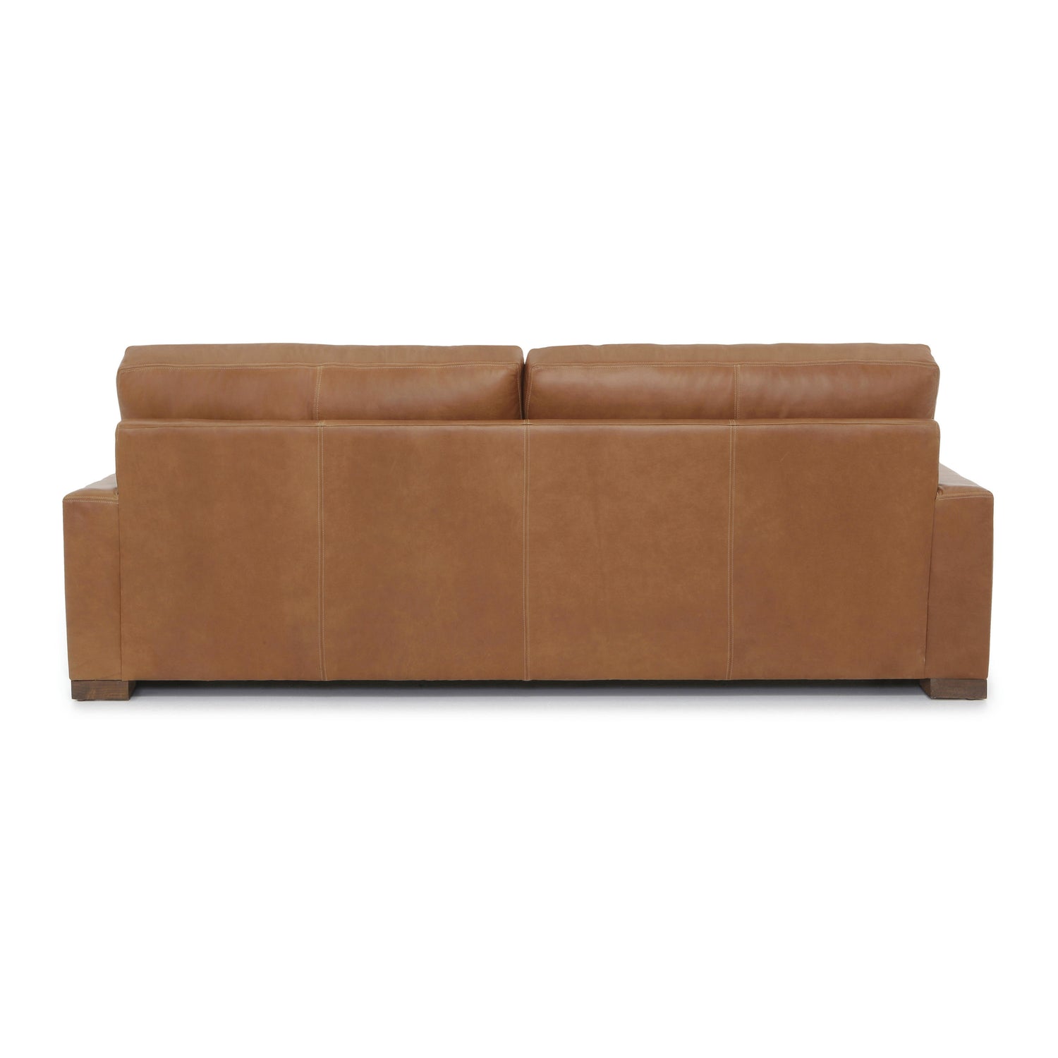 Audrey Leather Sofa | Barrel Brown | 96