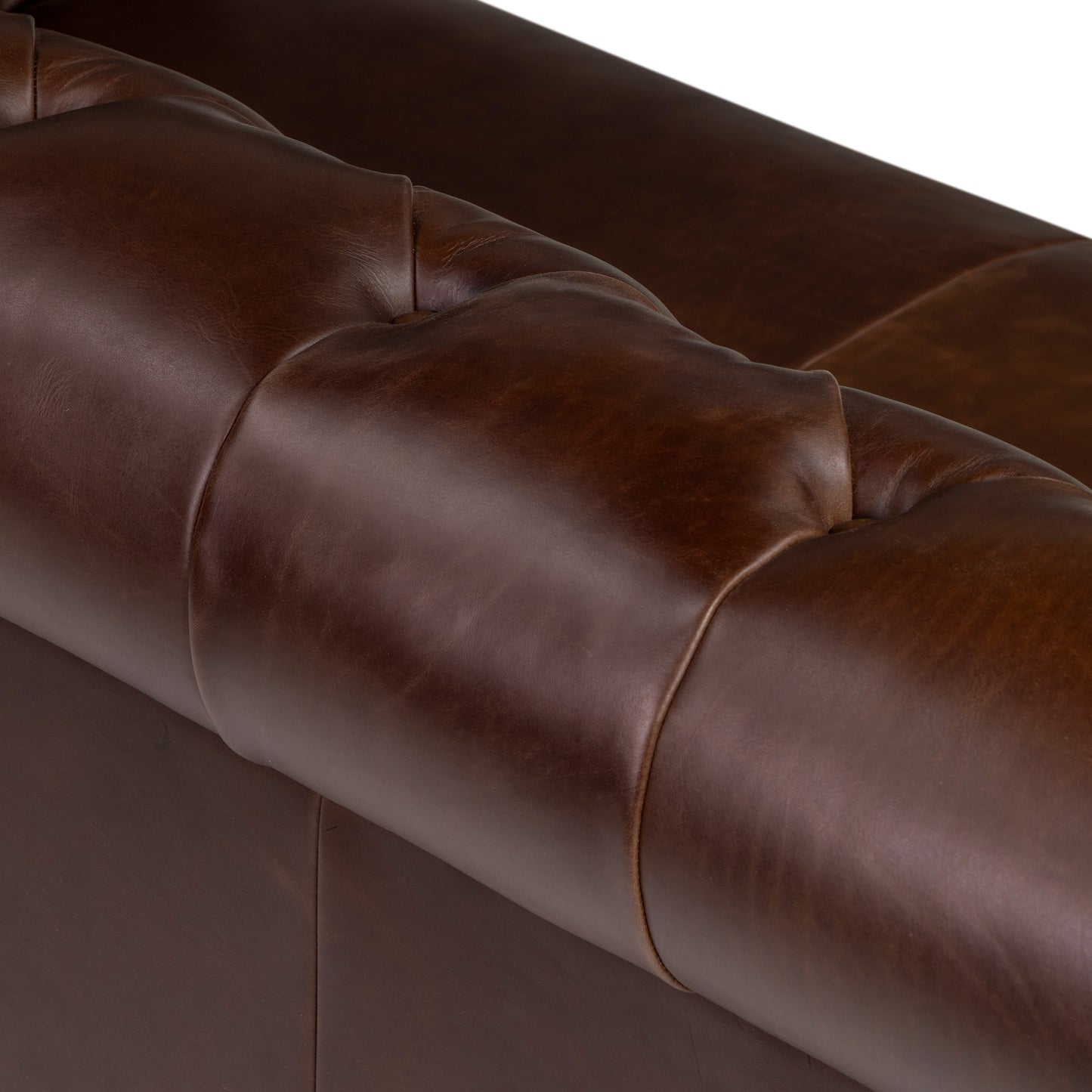 Lyon 72" Leather Apartment Sofa | Oscuro Brown