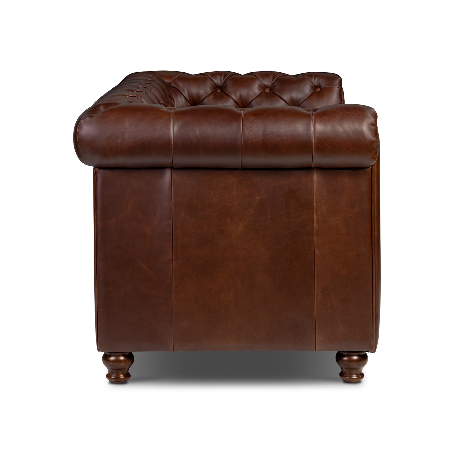 Lyon 72" Leather Apartment Sofa | Oscuro Brown