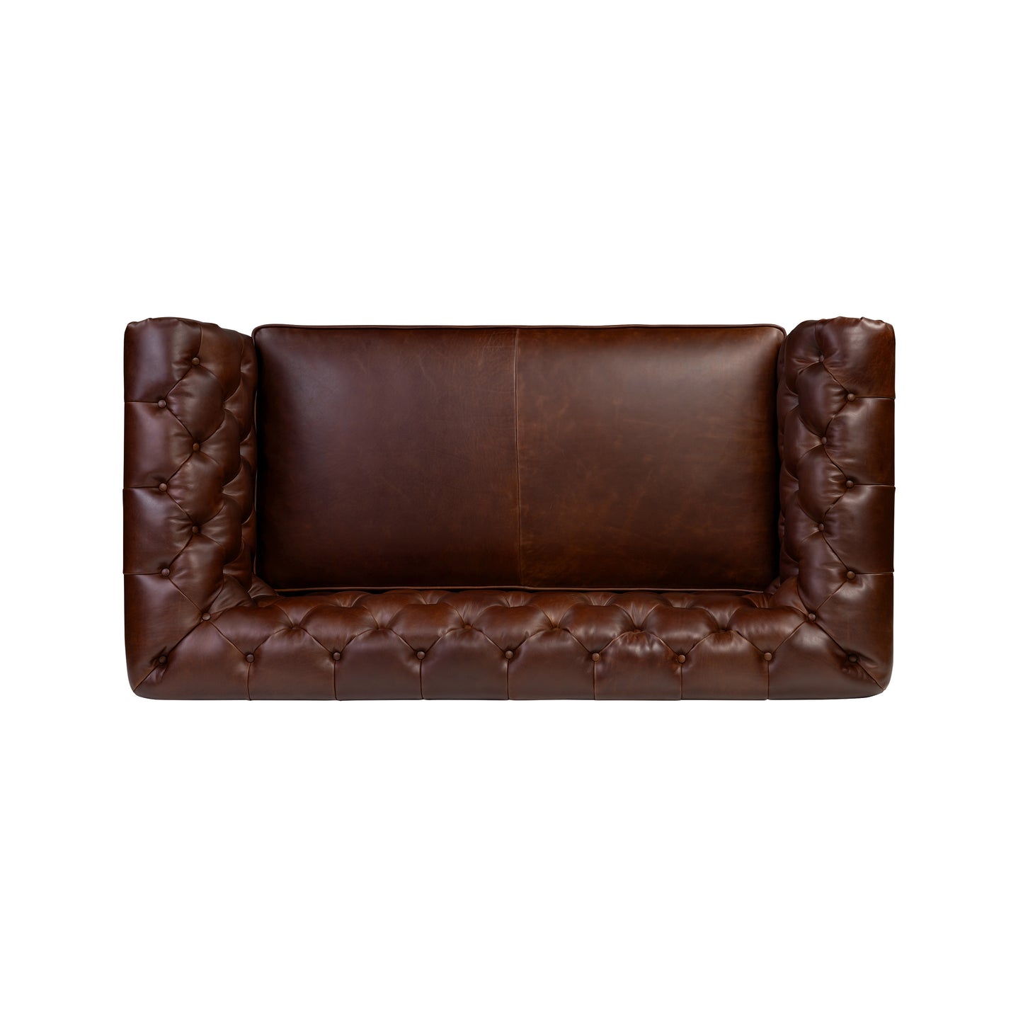 Lyon 72" Leather Apartment Sofa | Oscuro Brown