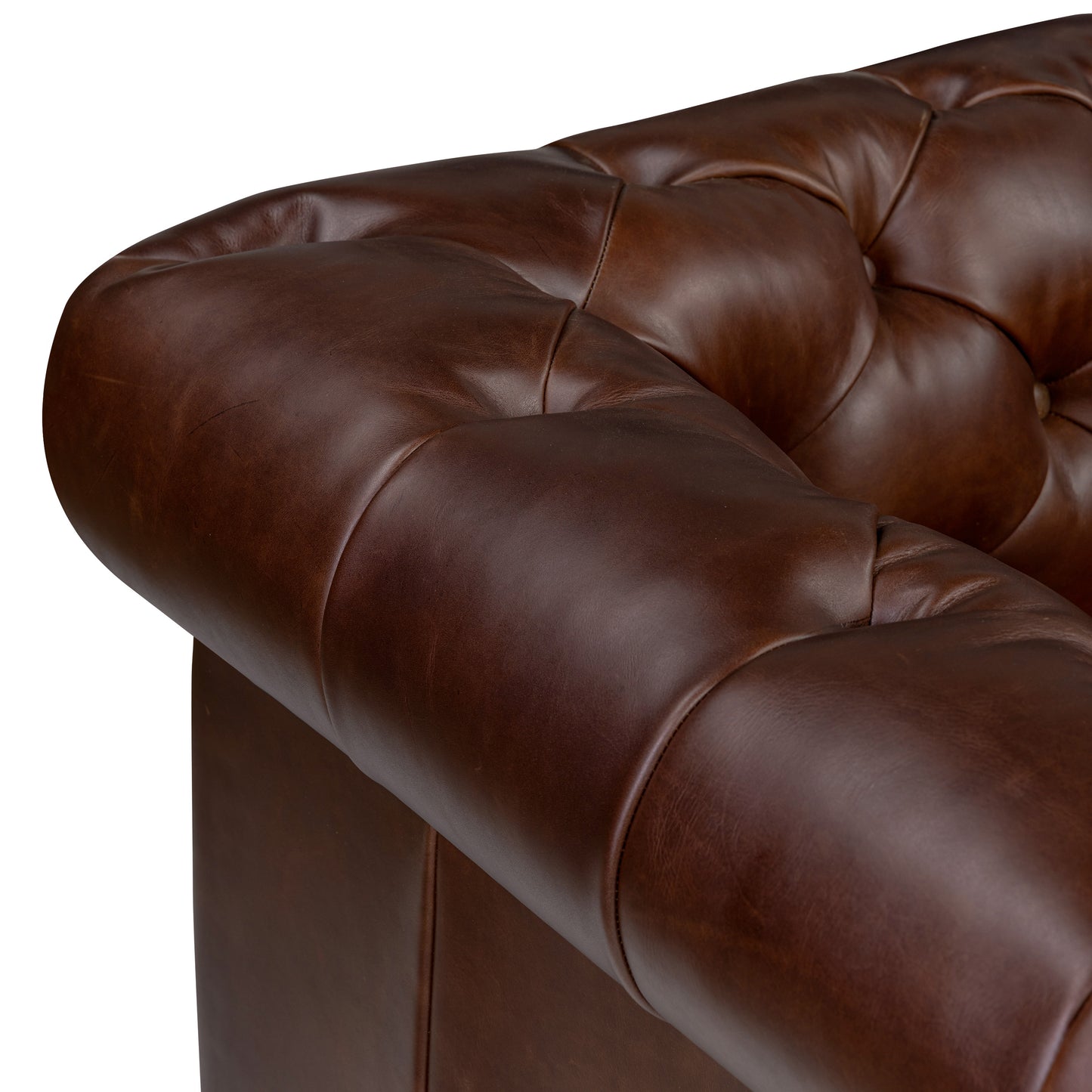 Lyon 72" Leather Apartment Sofa | Oscuro Brown