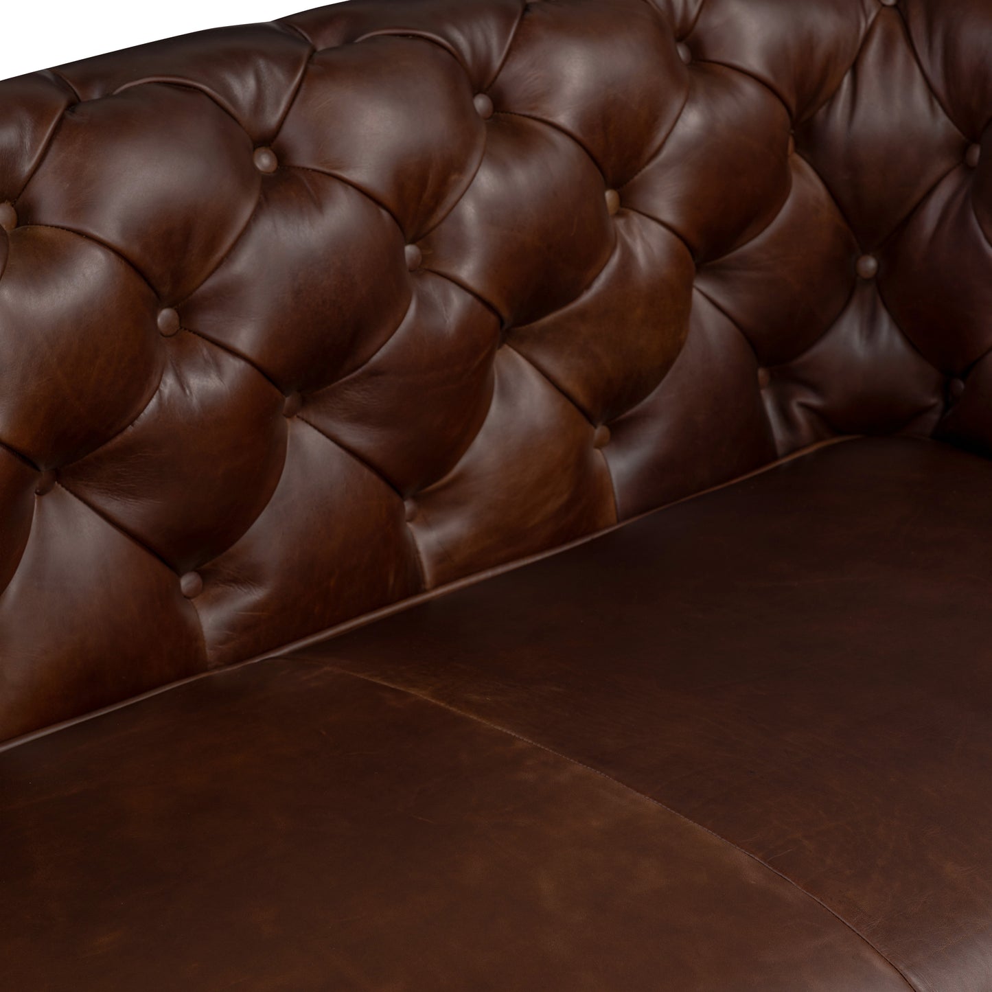 Lyon 72" Leather Apartment Sofa | Oscuro Brown