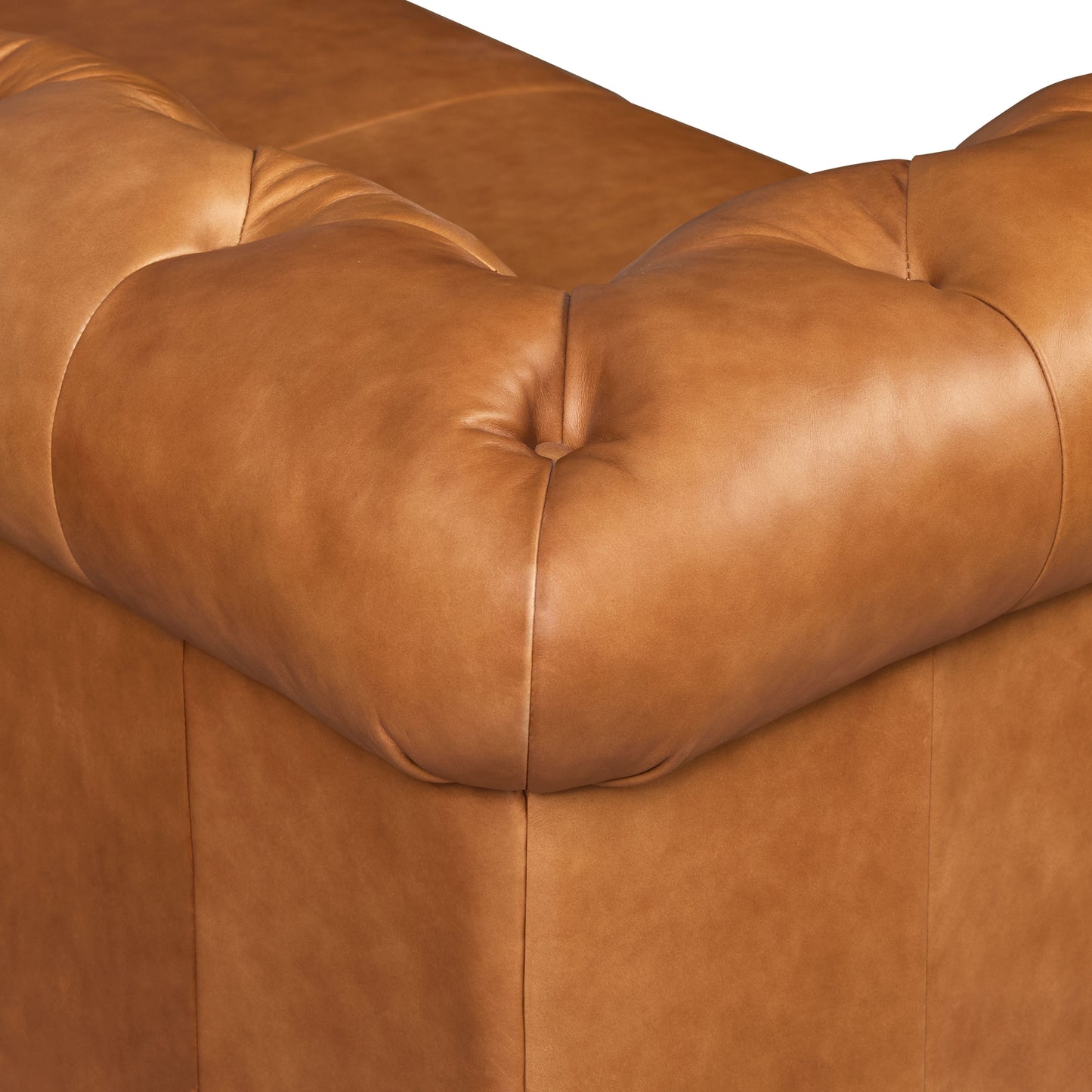 Lyon 72" Leather Apartment Sofa | Cognac Tan