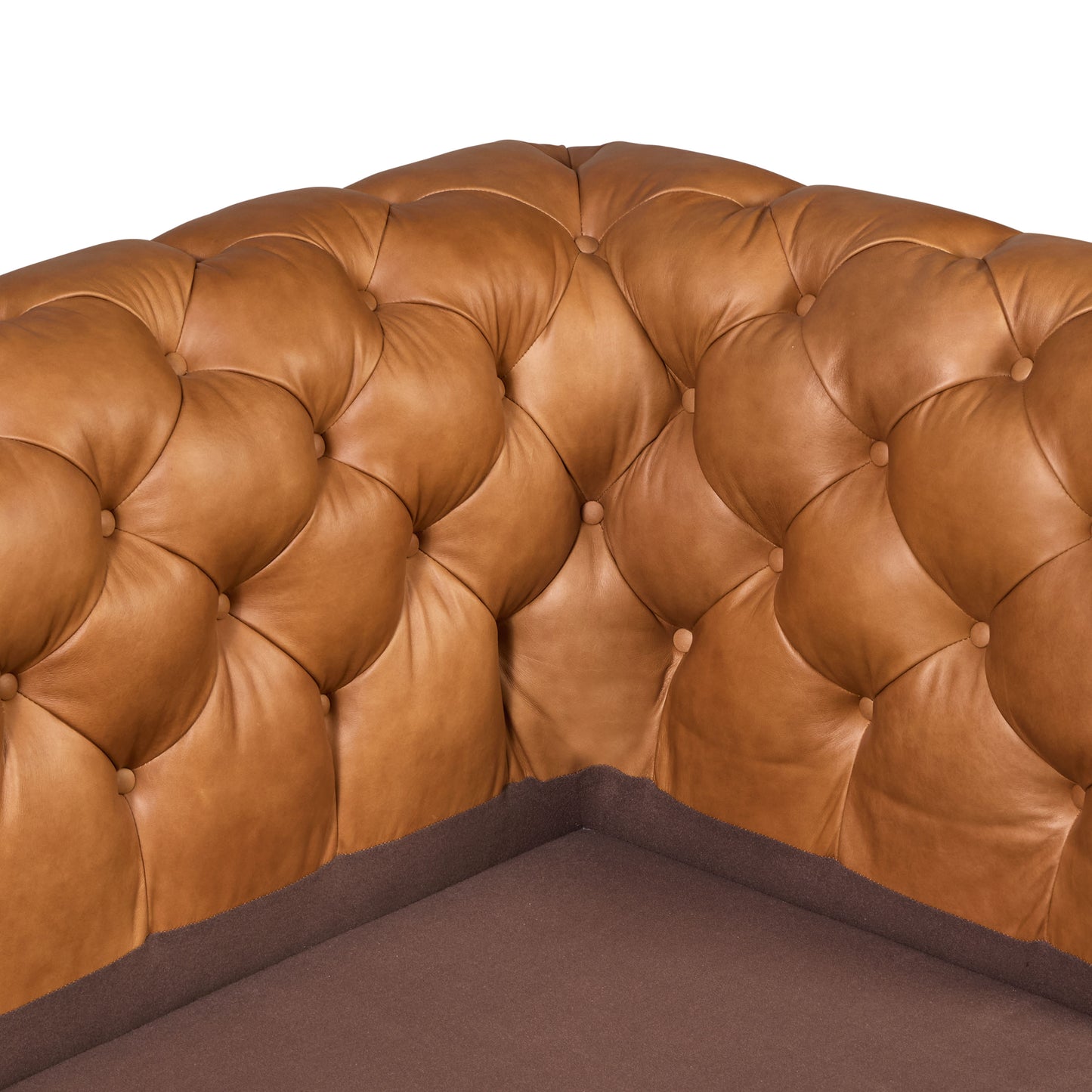 Lyon 72" Leather Apartment Sofa | Cognac Tan