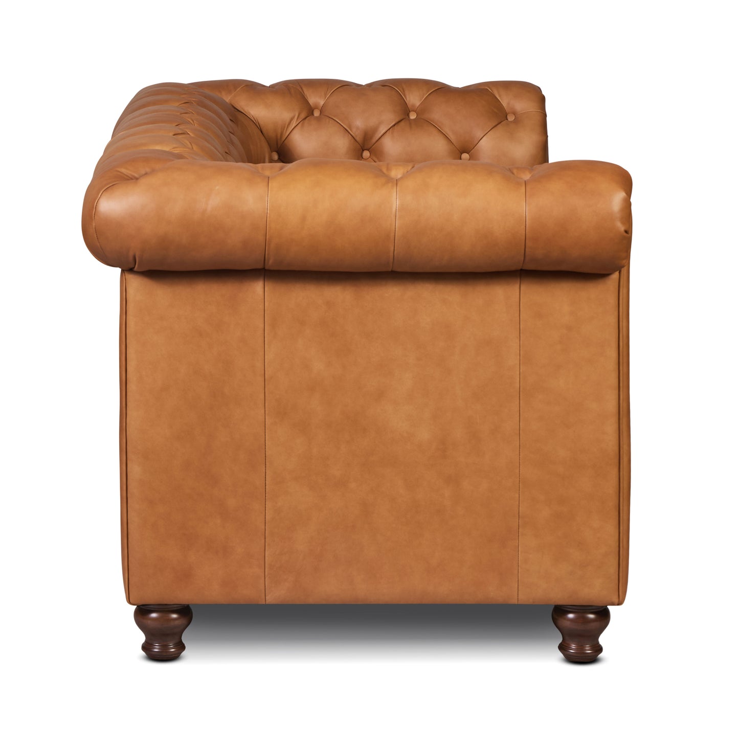 Lyon 72" Leather Apartment Sofa | Cognac Tan
