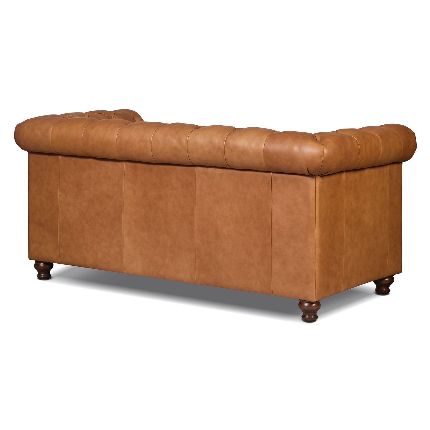 Lyon 72" Leather Apartment Sofa | Cognac Tan