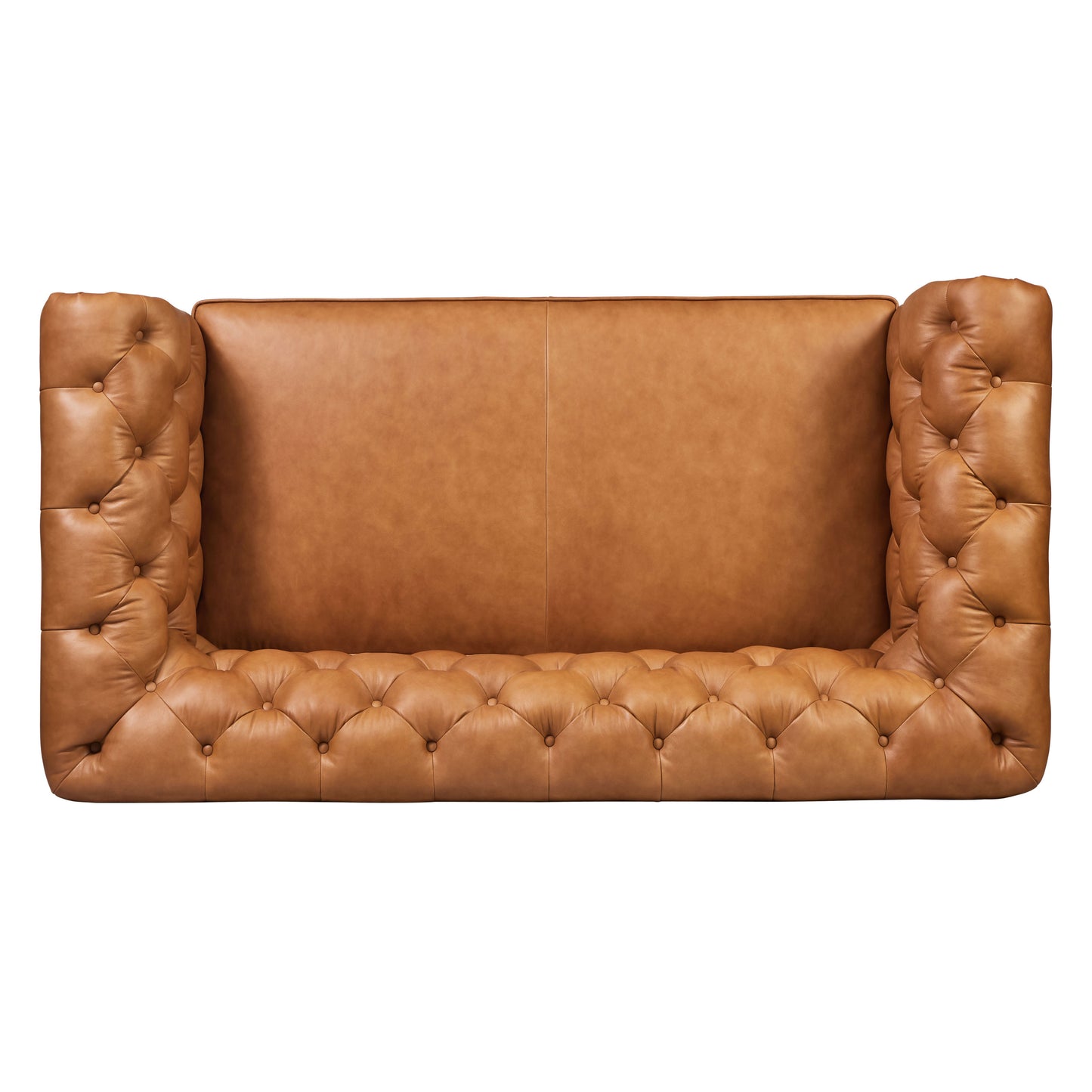 Lyon 72" Leather Apartment Sofa | Cognac Tan