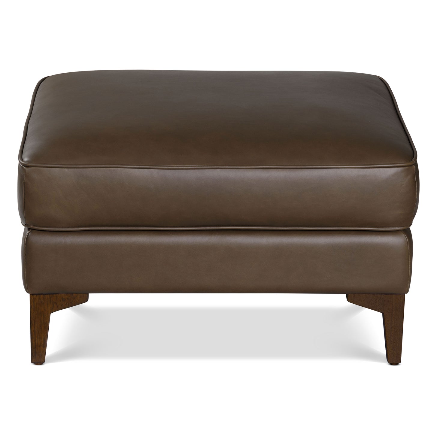 Essex Leather Ottoman 2.0 | Cocoa Brown