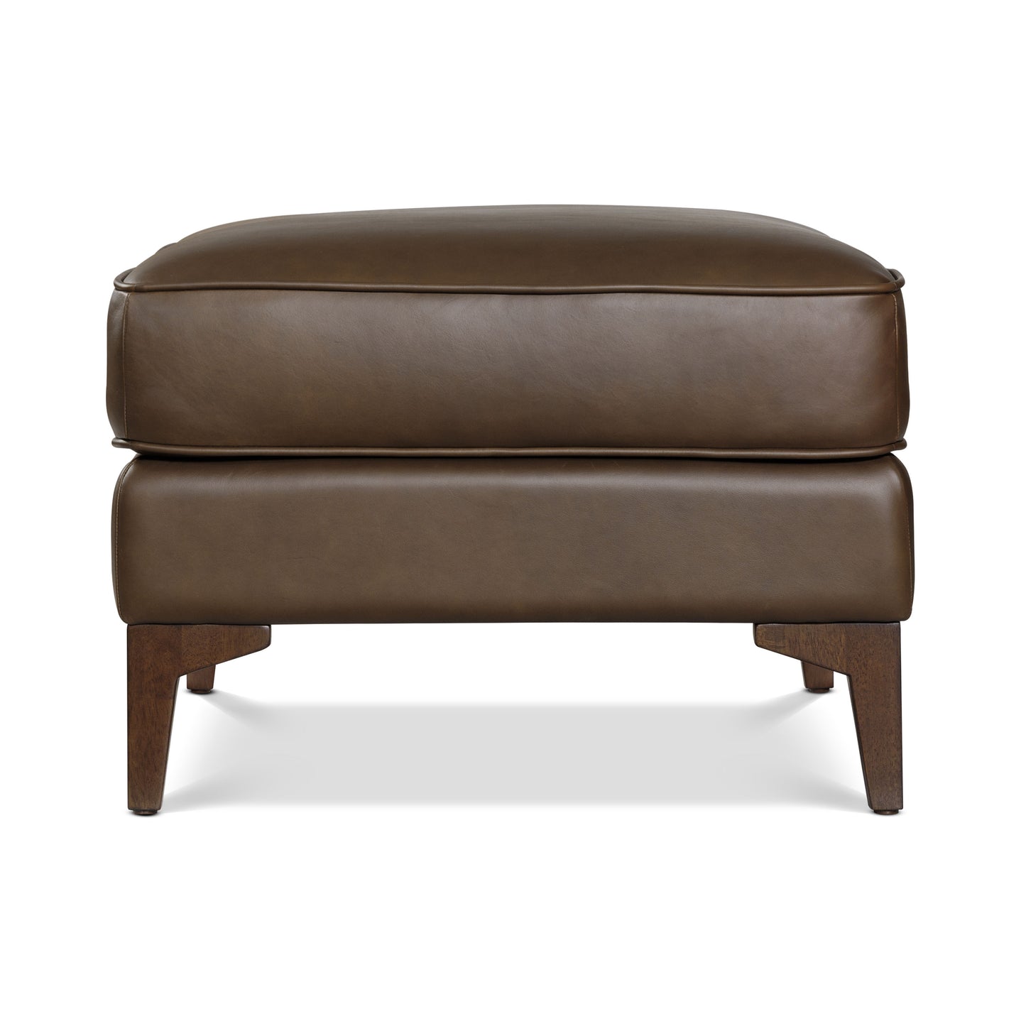 Essex Leather Ottoman 2.0 | Cocoa Brown