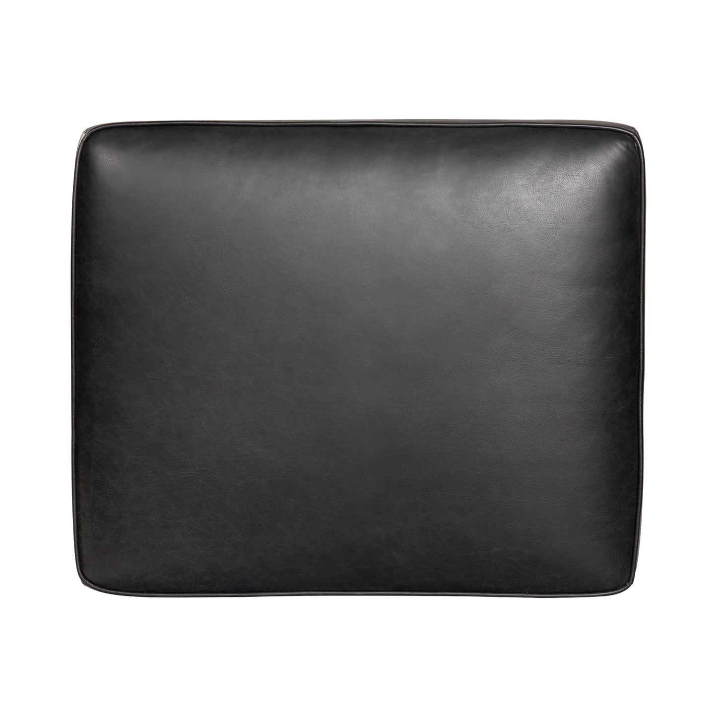 Essex Leather Ottoman 2.0 | Onyx Black