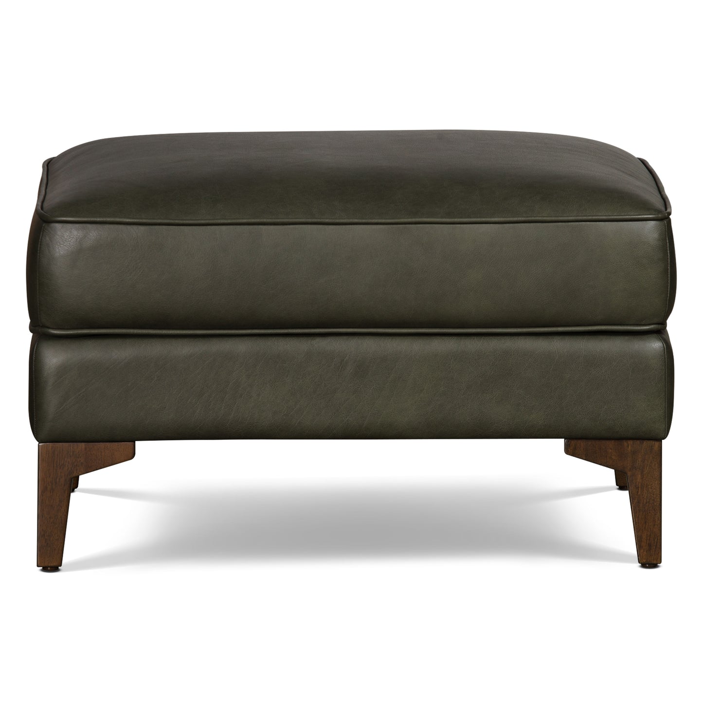 Essex Leather Ottoman 2.0 | Olivine Green