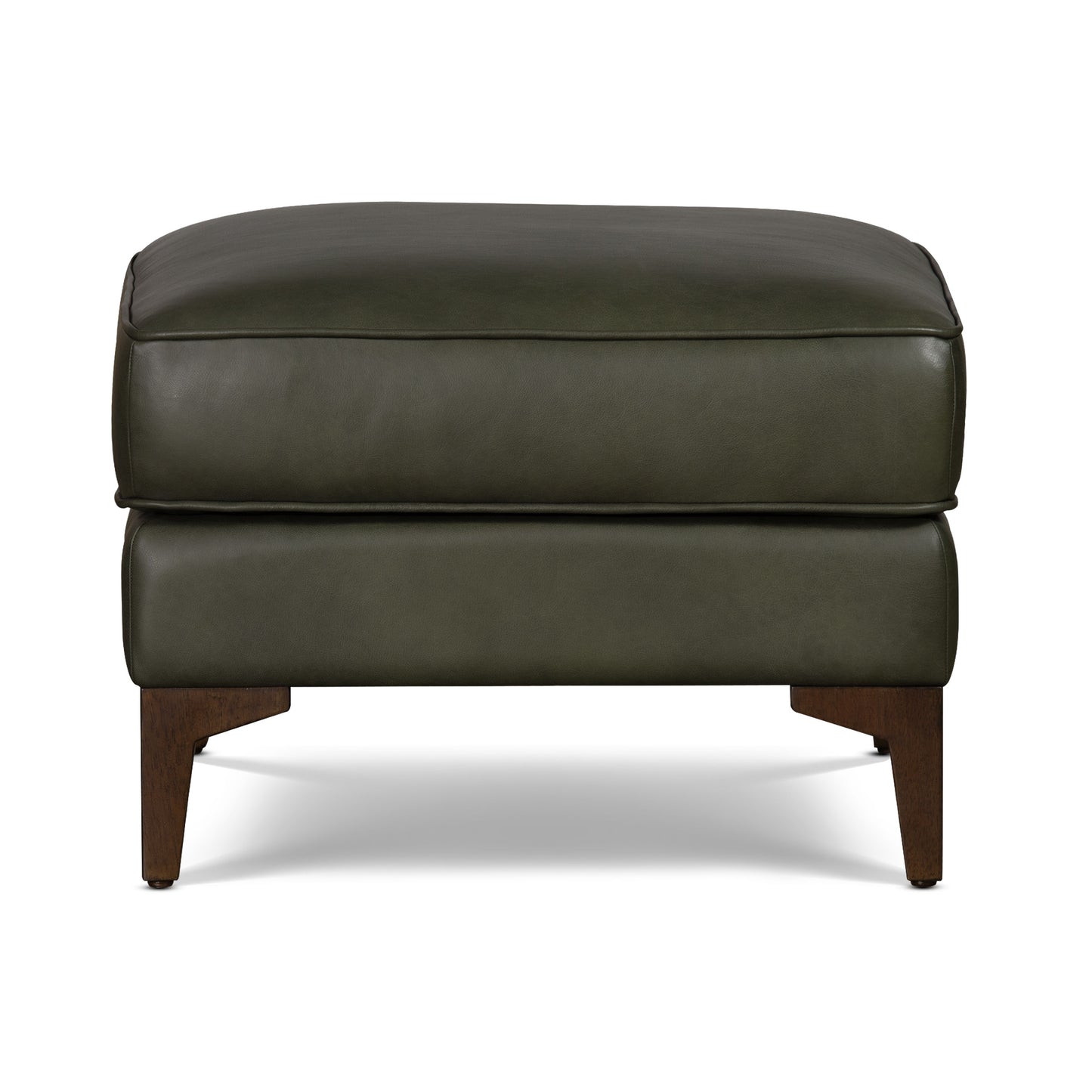 Essex Leather Ottoman 2.0 | Olivine Green