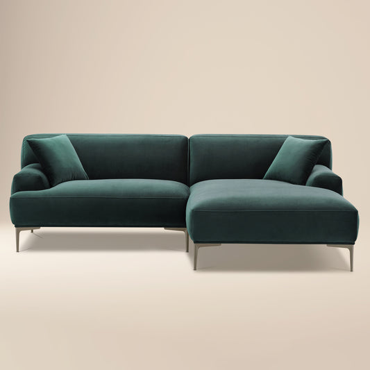 Mineta Right-Facing Sectional | Amalfi Blue