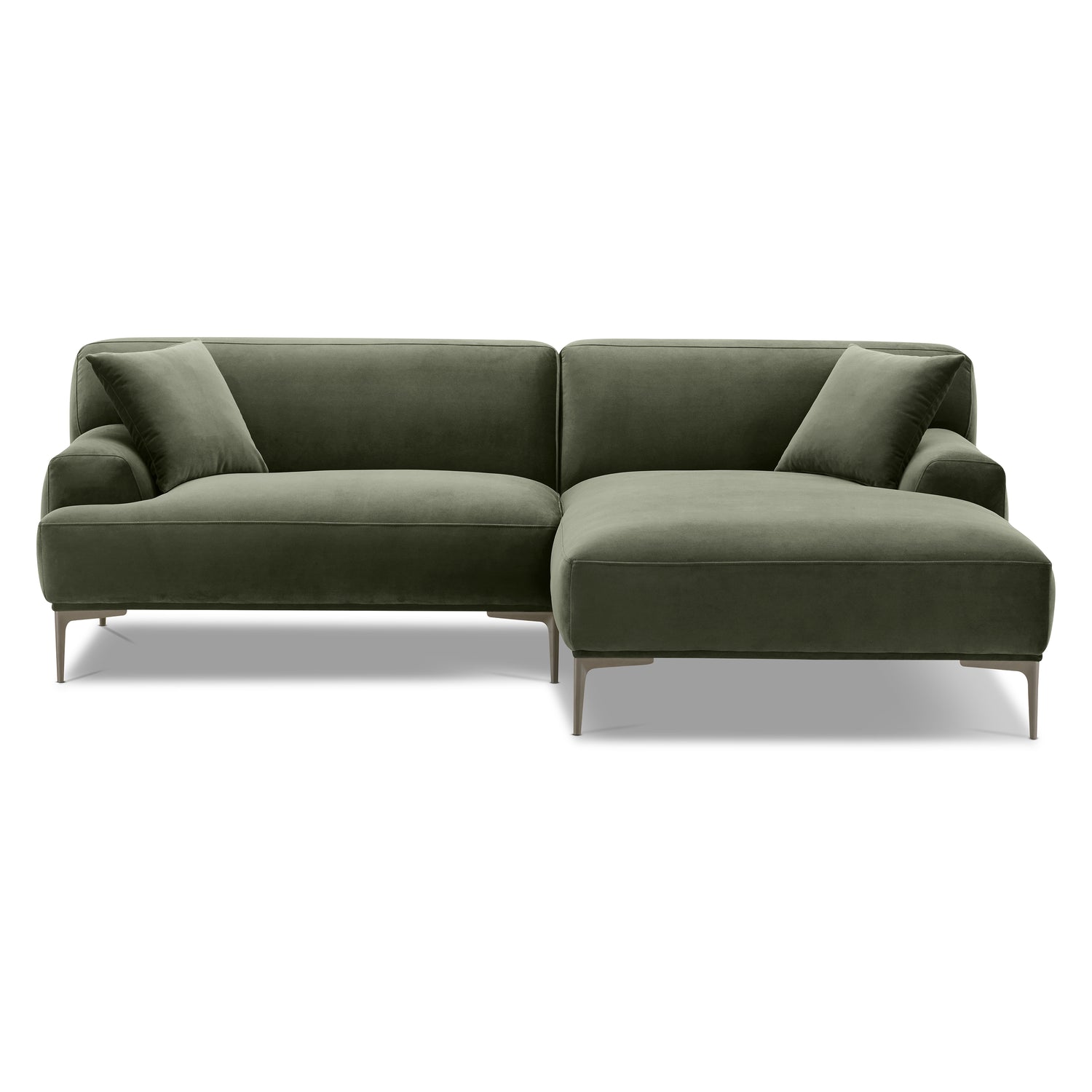 Mineta Right-Facing Sectional | Calabria Green 