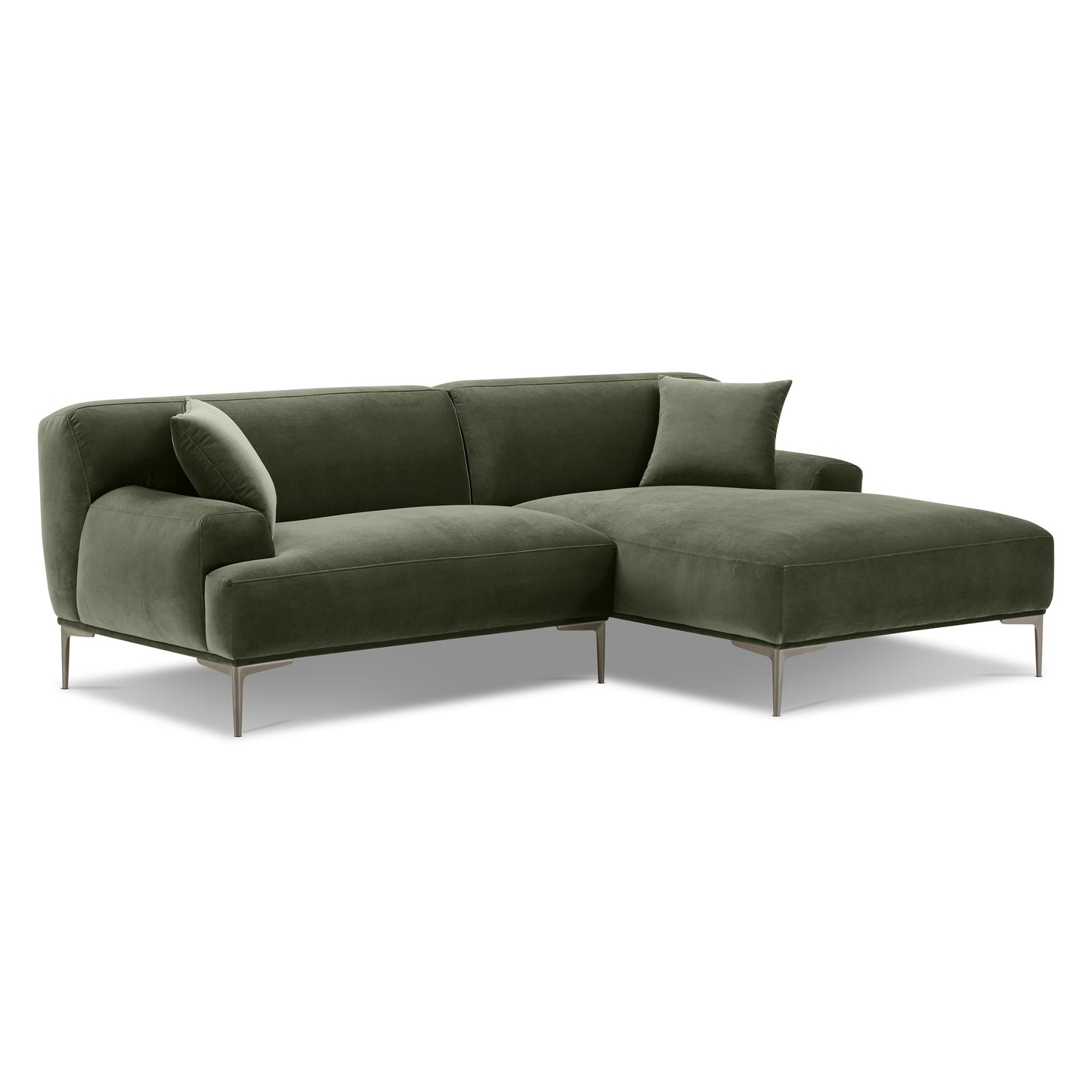 Mineta Right-Facing Sectional | Calabria Green