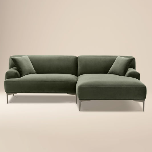 Mineta Right-Facing Sectional | Calabria Green