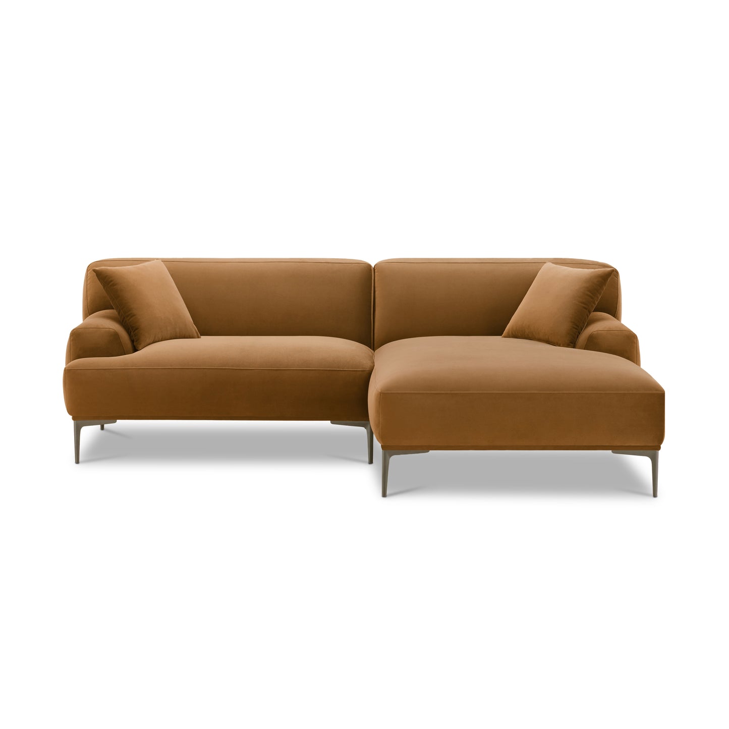 Mineta Right-Facing Sectional | Cider Rust