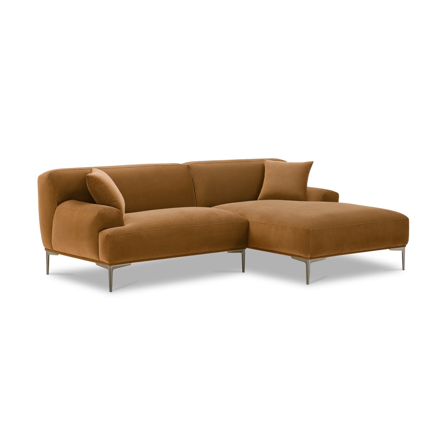 Mineta Right-Facing Sectional | Cider Rust