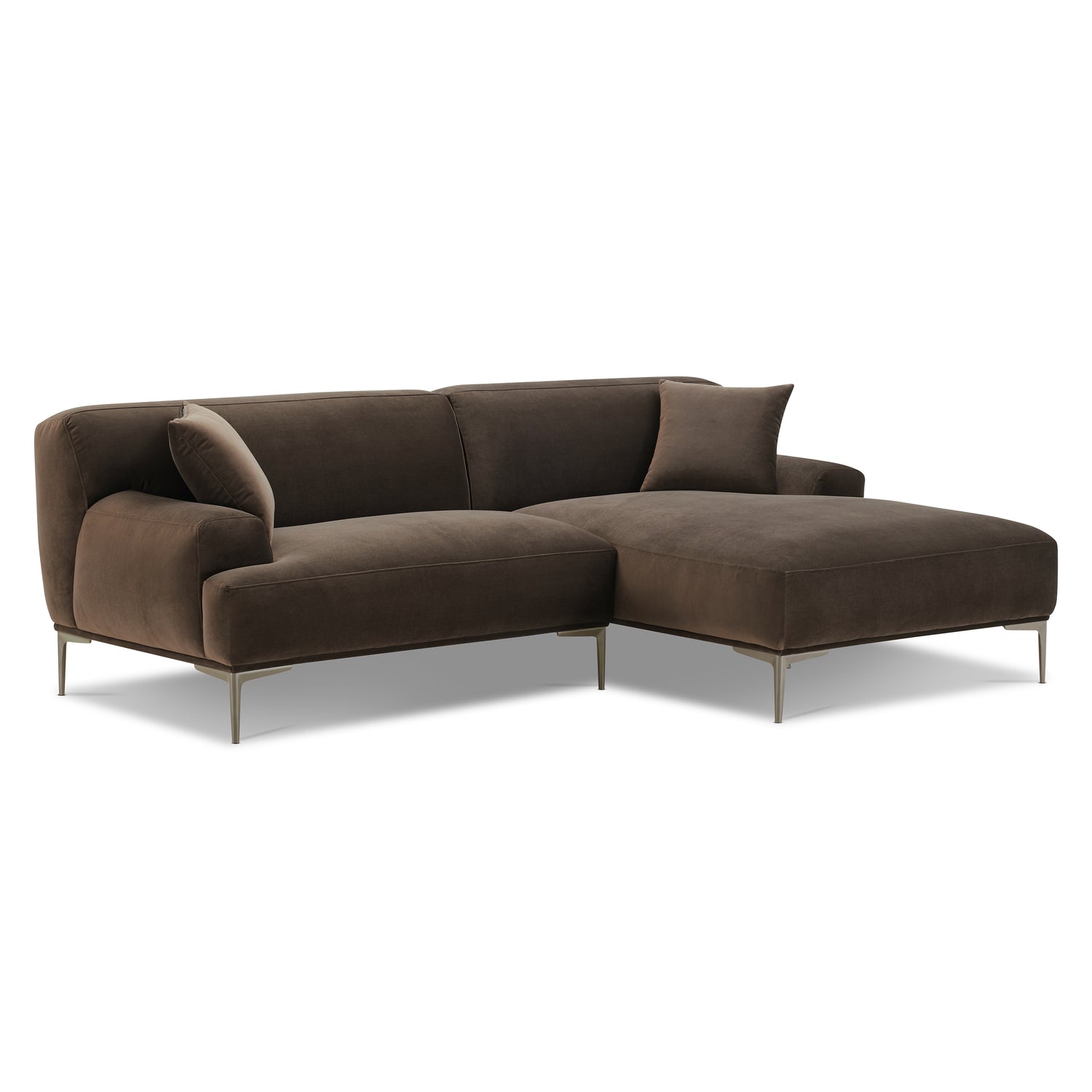 Mineta Right-Facing Sectional | Shadow Brown 