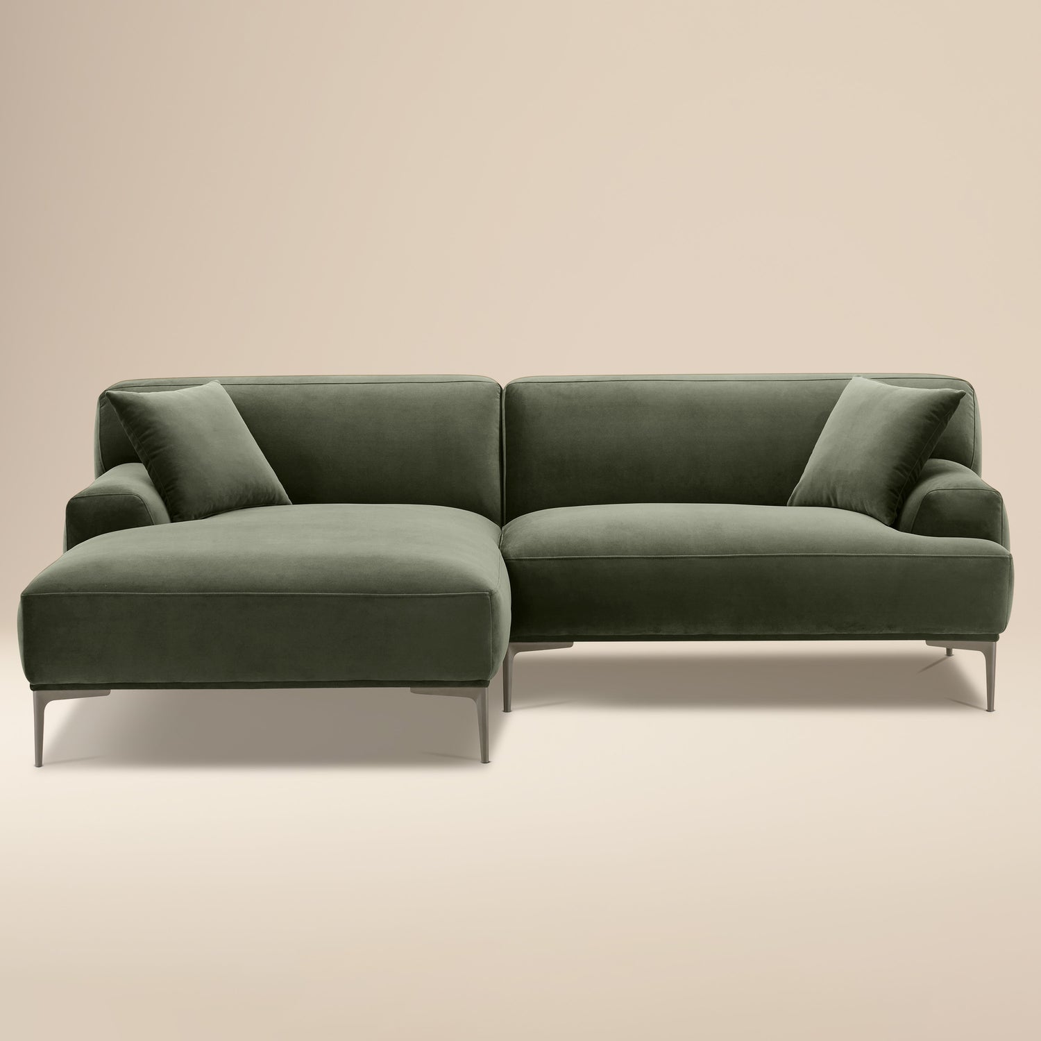 Mineta Left-Facing Sectional | Calabria Green 