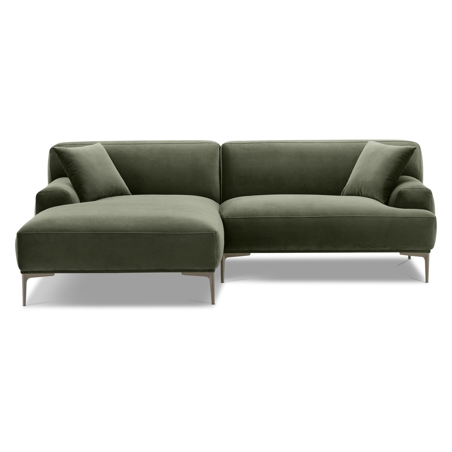 Mineta Left-Facing Sectional | Calabria Green 