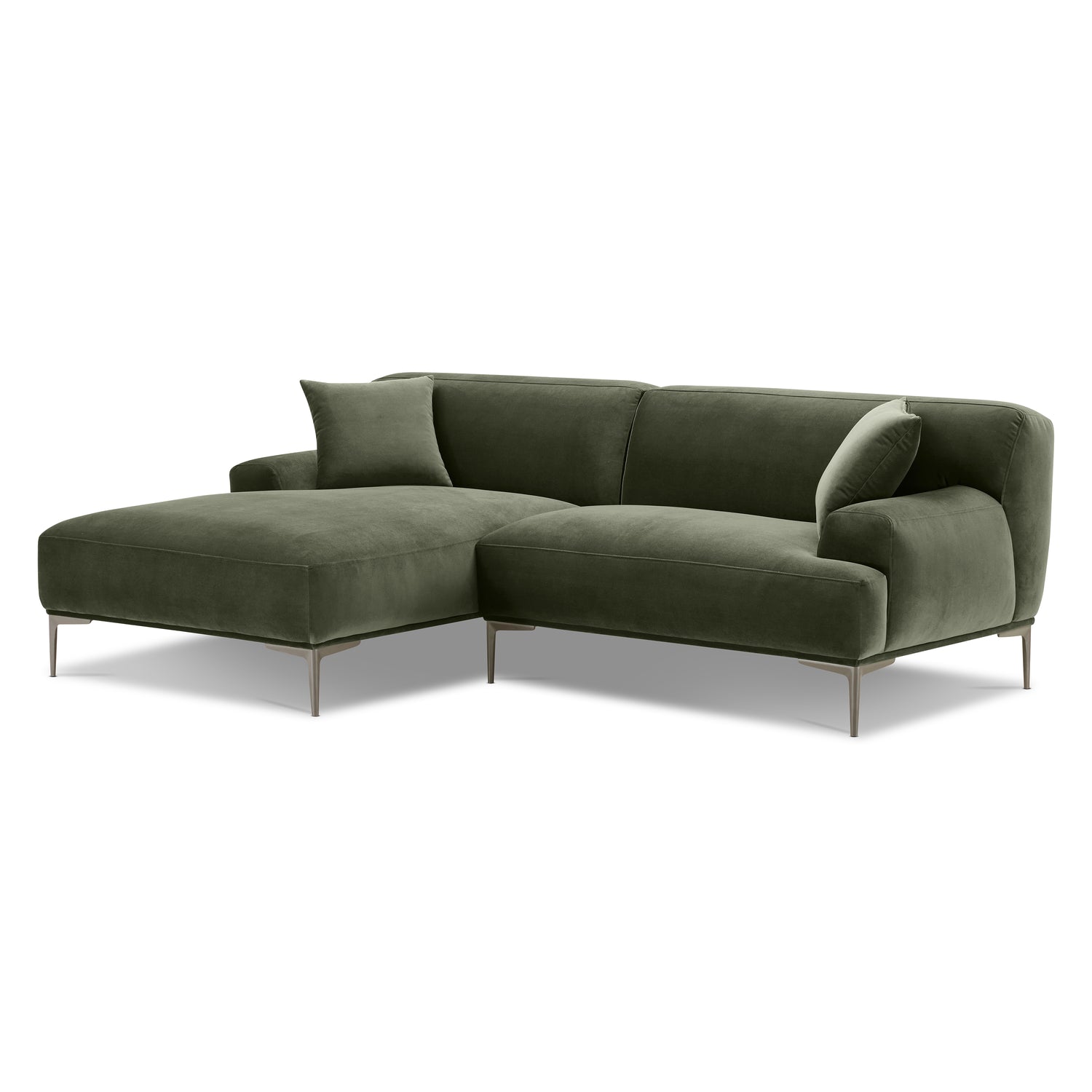 Mineta Left-Facing Sectional | Calabria Green 