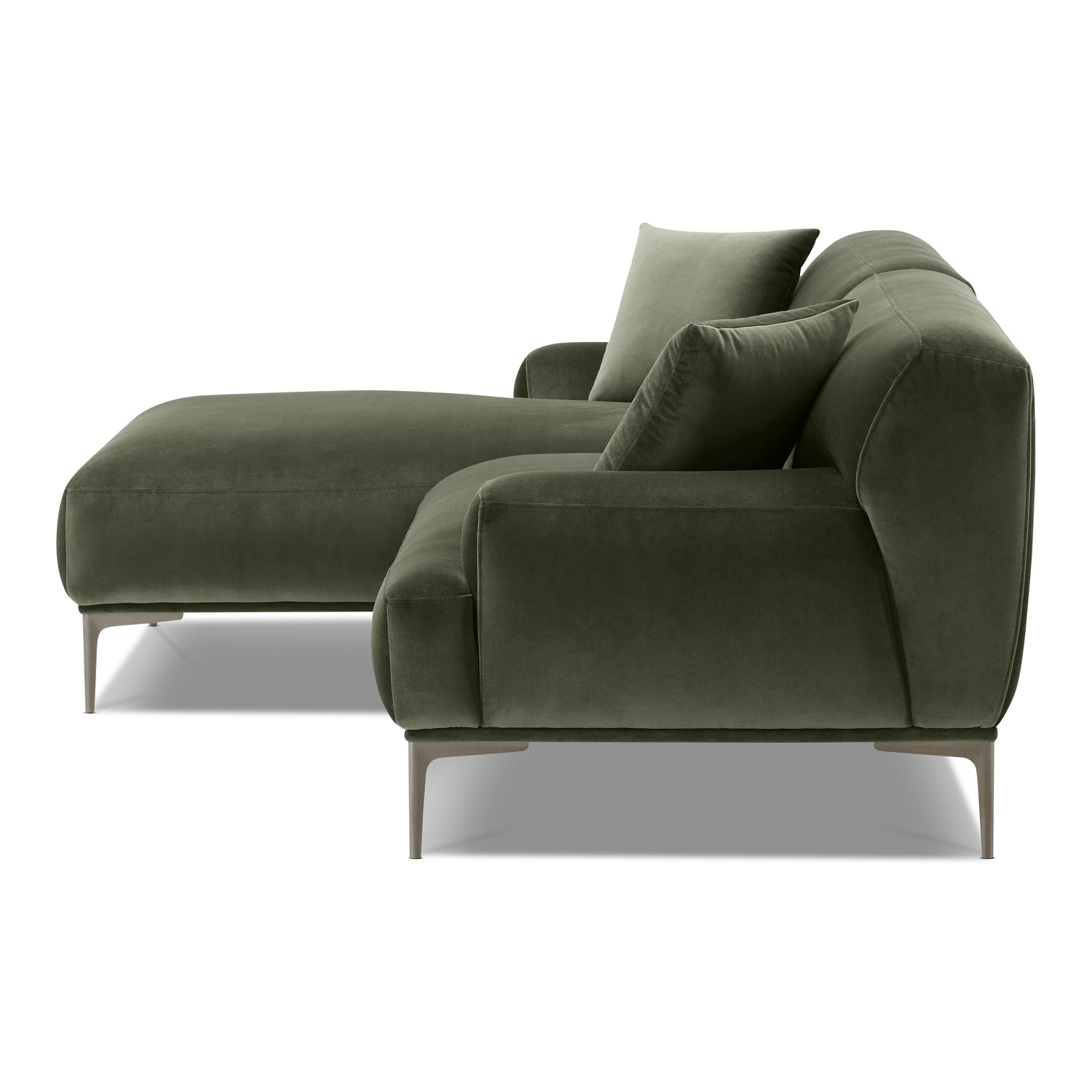Mineta Left-Facing Sectional | Calabria Green 