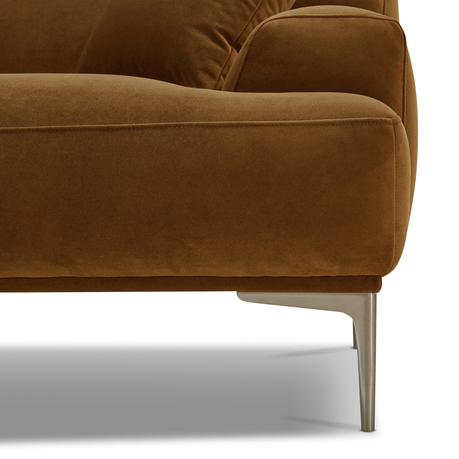 Mineta Left-Facing Sectional | Ginger Brown 