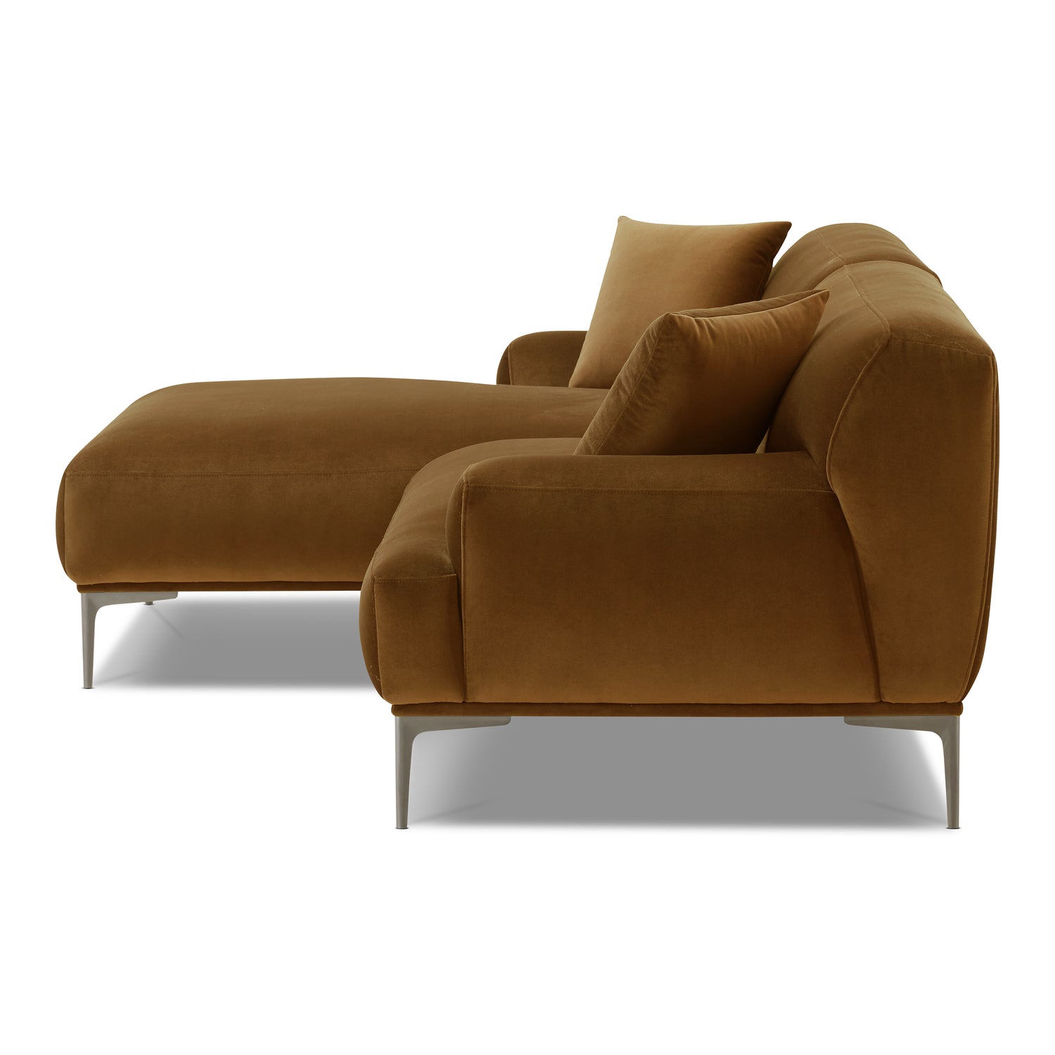 Mineta Left-Facing Sectional | Ginger Brown 