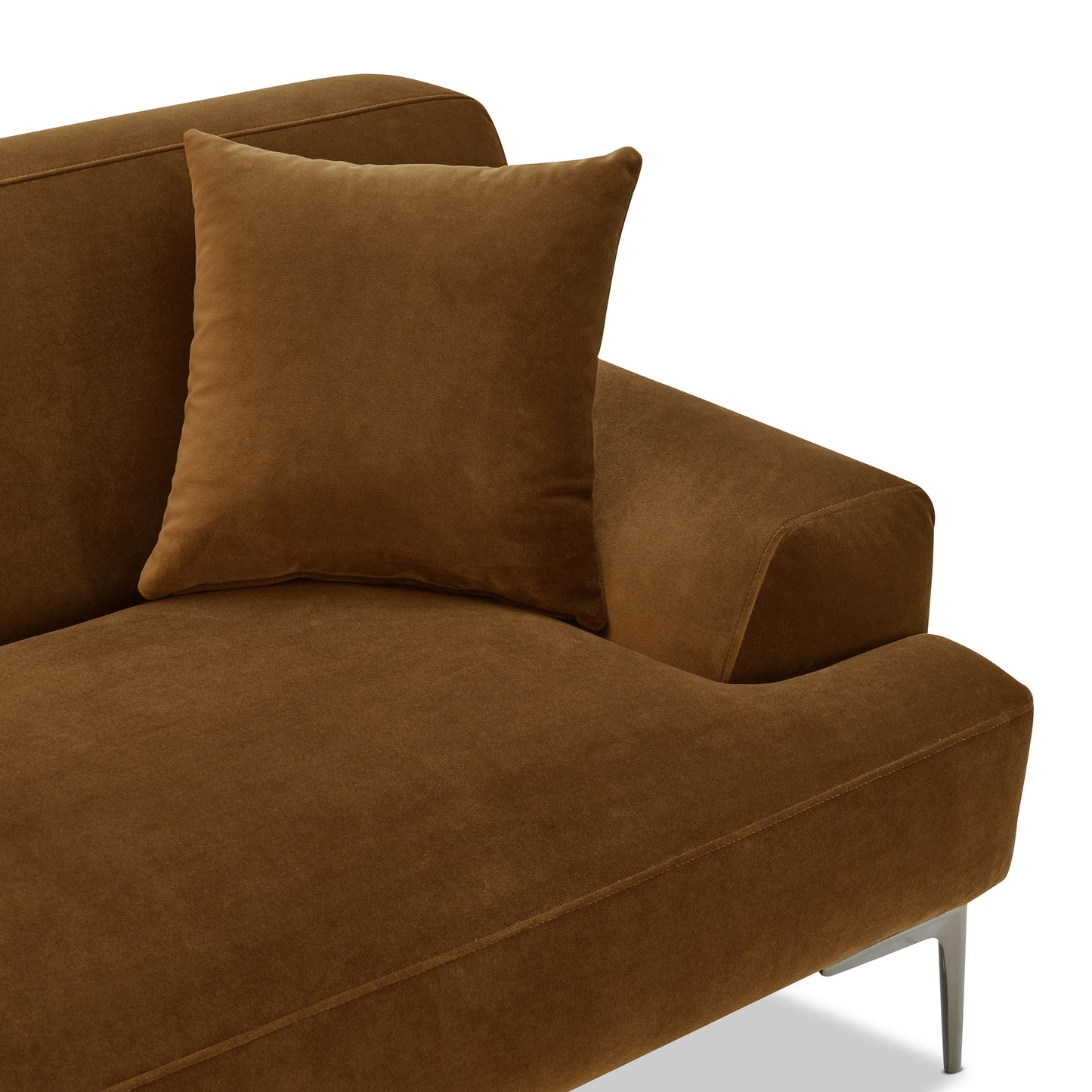 Mineta Left-Facing Sectional | Ginger Brown