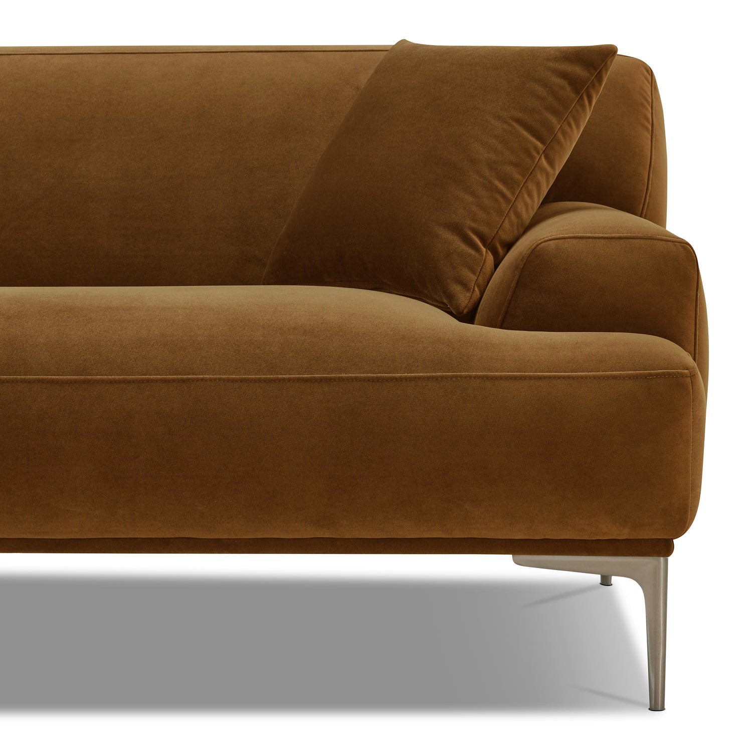 Mineta Left-Facing Sectional | Ginger Brown 