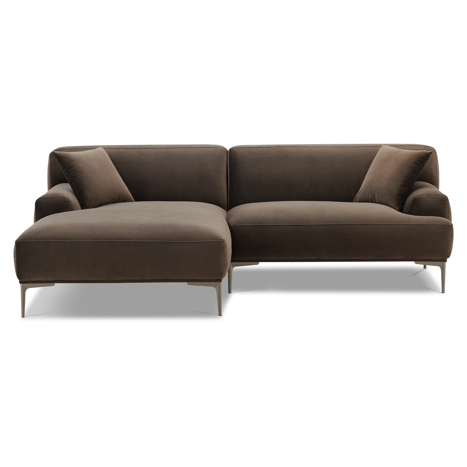 Mineta Left-Facing Sectional | Shadow Brown 