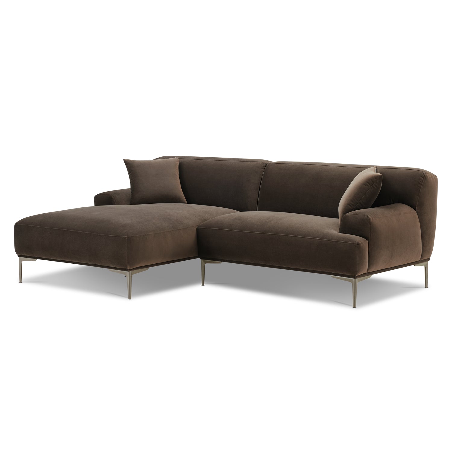 Mineta Left-Facing Sectional | Shadow Brown 