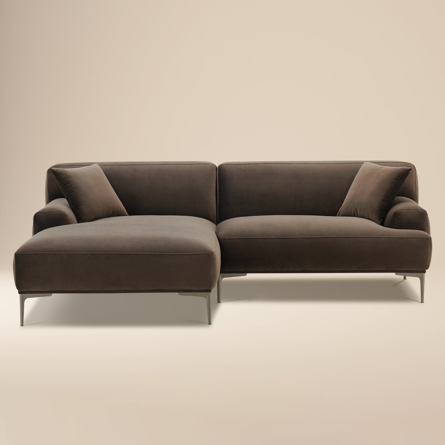 Mineta Left-Facing Sectional | Shadow Brown